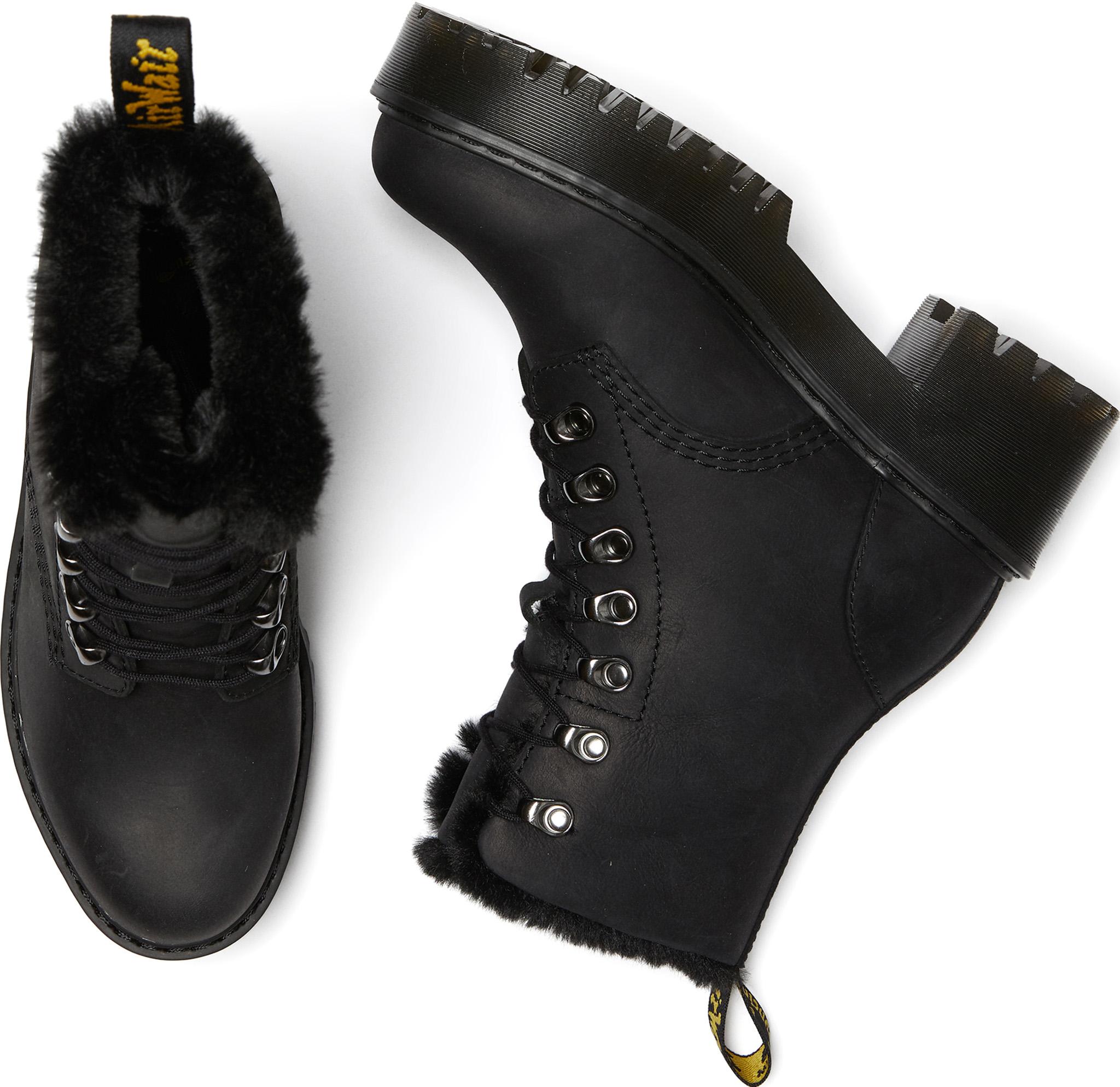Product gallery image number 4 for product Leona Faux Fur Lined Leather Boots - Women's