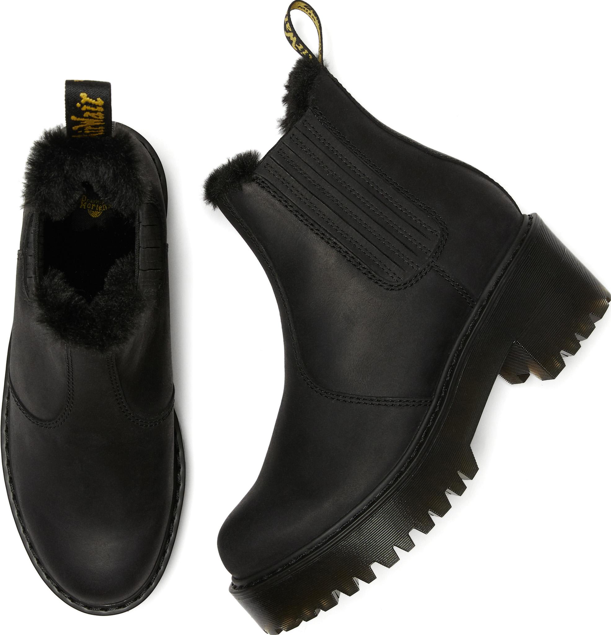 Product gallery image number 3 for product Rometty Faux Fur Lined Leather Boots - Women's