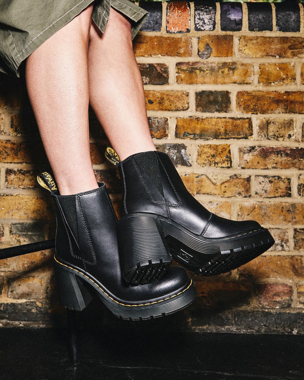 Product gallery image number 2 for product Spence Leather Flared Heel Chelsea Boots - Women’s