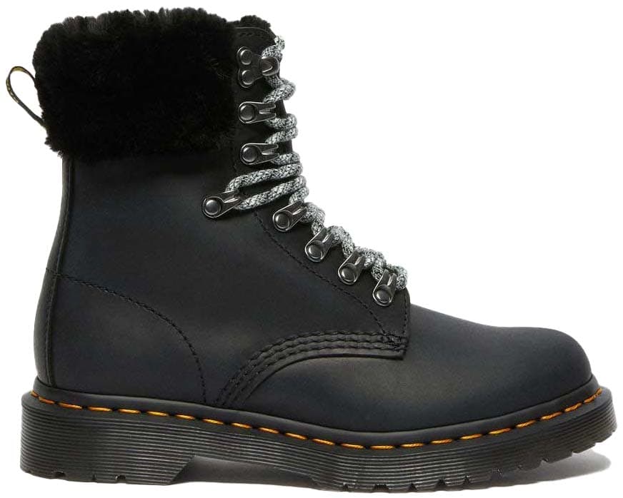 Product gallery image number 1 for product 1460 Serena Collar Faux Fur Lined Lace Up Boots - Women's