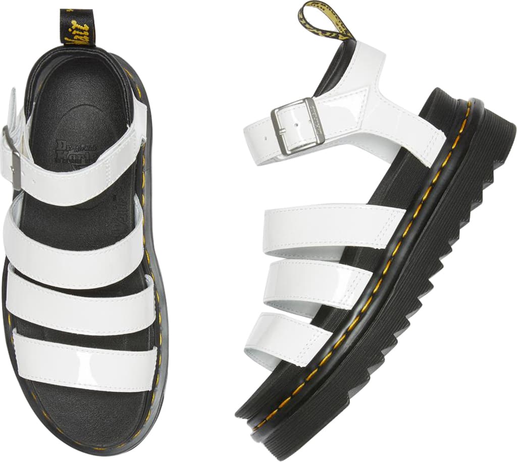 Product gallery image number 7 for product Blaire Patent Leather Strap Sandals - Women's