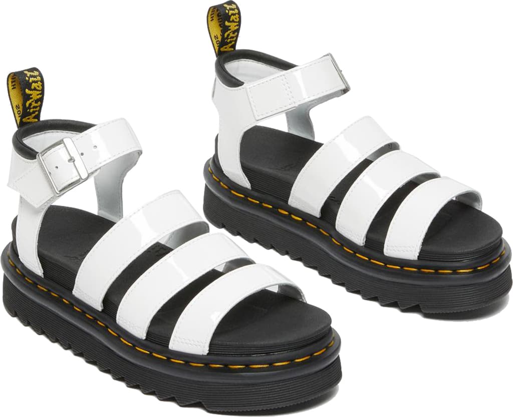 Product gallery image number 9 for product Blaire Patent Leather Strap Sandals - Women's