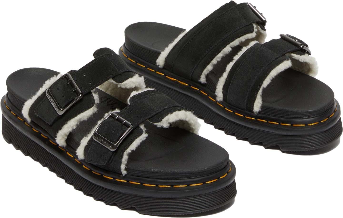 Product gallery image number 6 for product Myles Black E.H.Suede Sandals - Unisex