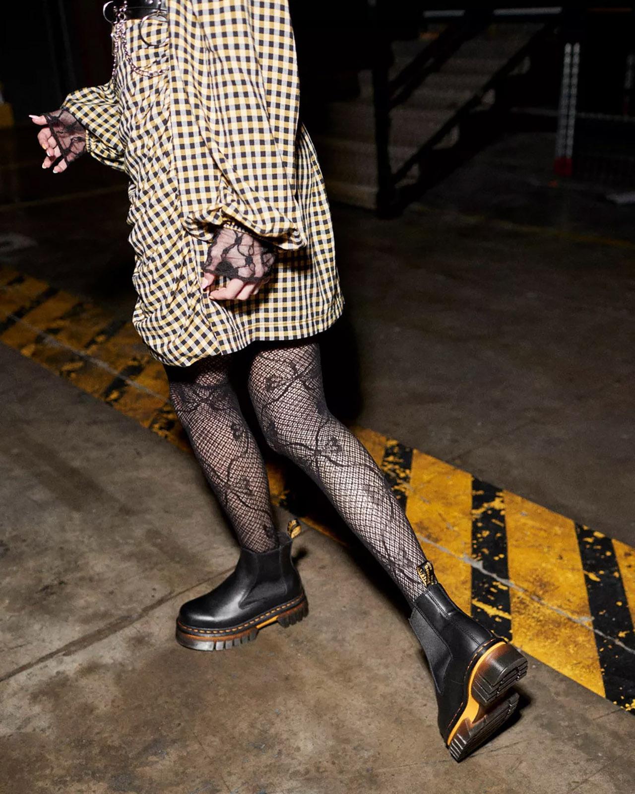 Product gallery image number 9 for product Audrick Contrast Sole Leather Platform Chelsea Boots - Women's