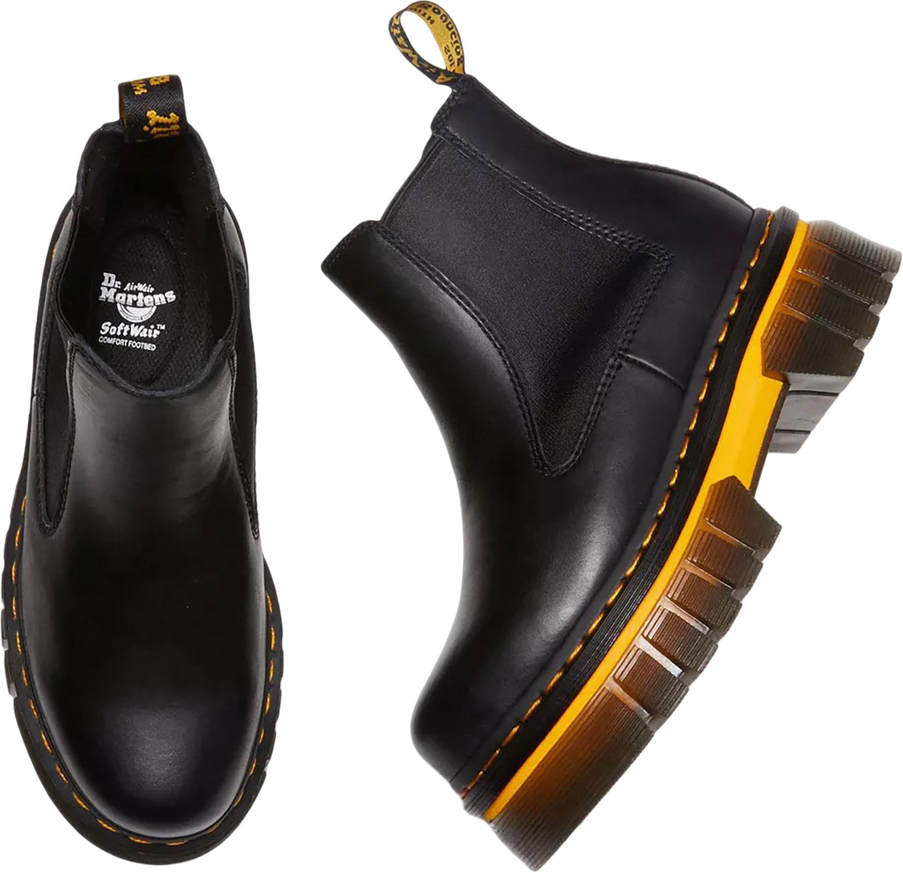 Product gallery image number 8 for product Audrick Contrast Sole Leather Platform Chelsea Boots - Women's