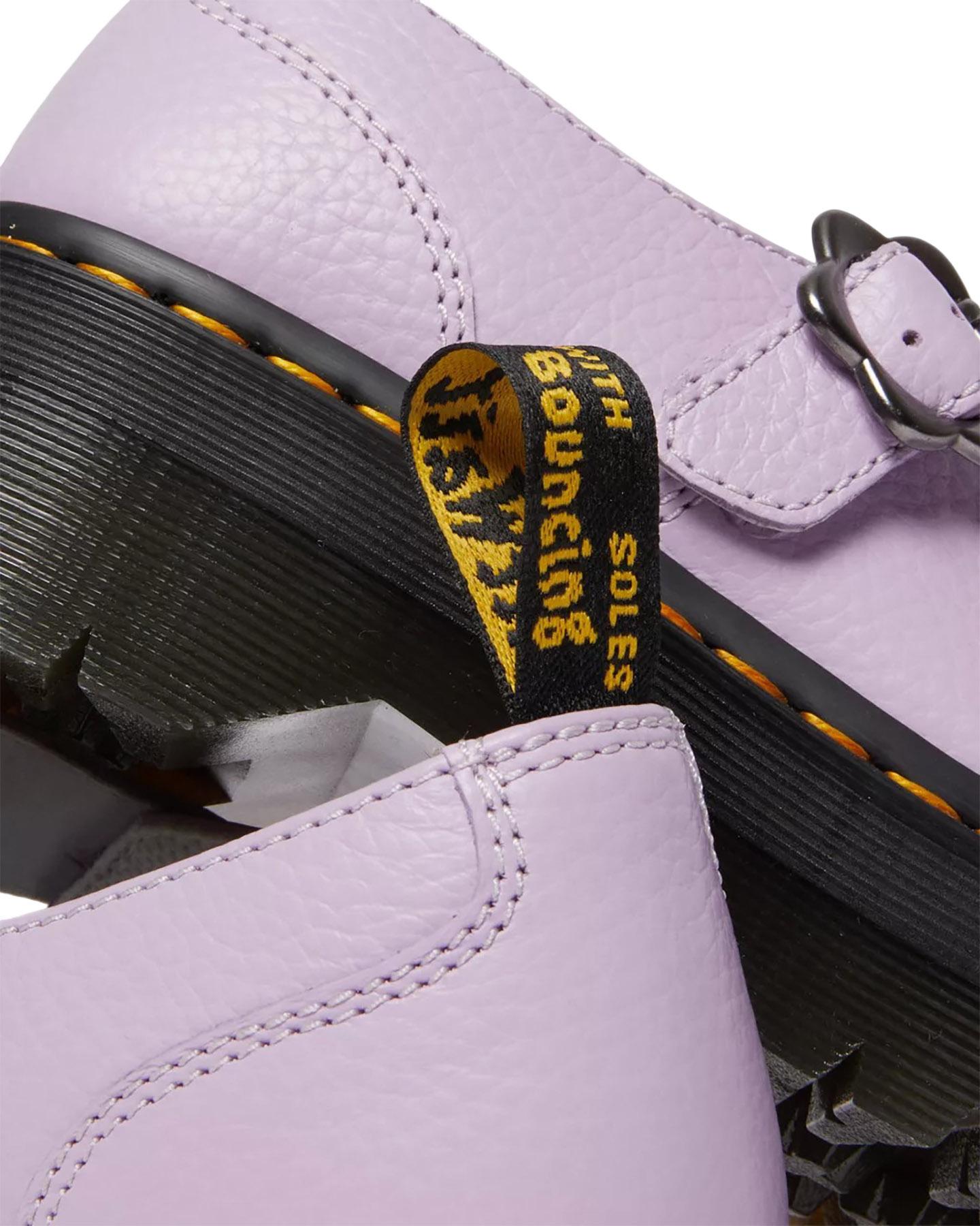 Product gallery image number 3 for product Addina Flower Buckle Leather Platform Shoes - Women's