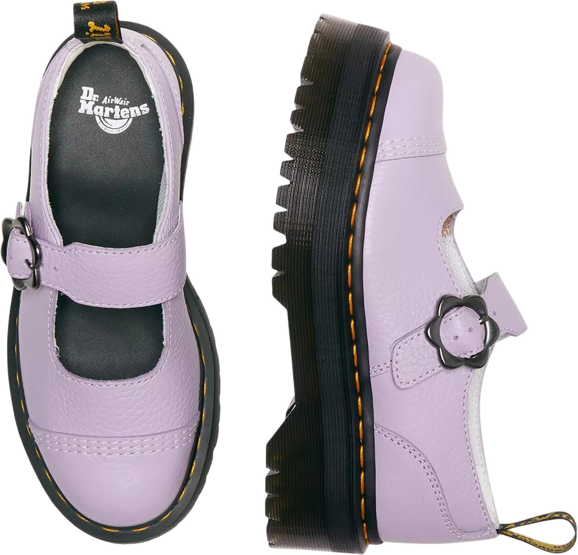 Product gallery image number 7 for product Addina Flower Buckle Leather Platform Shoes - Women's