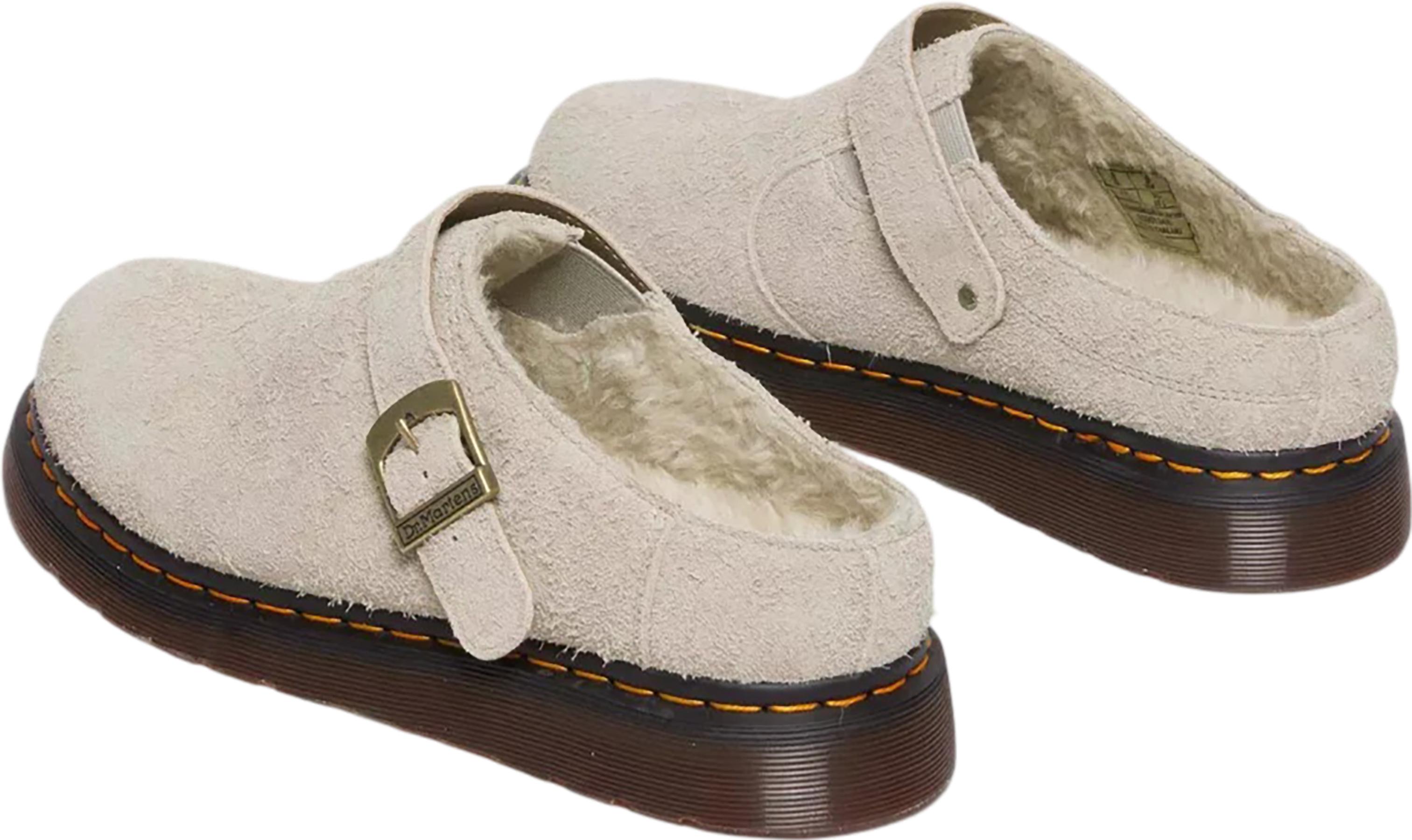 Product gallery image number 2 for product Isham Faux Shearling Lined Suede Mules - Unisex