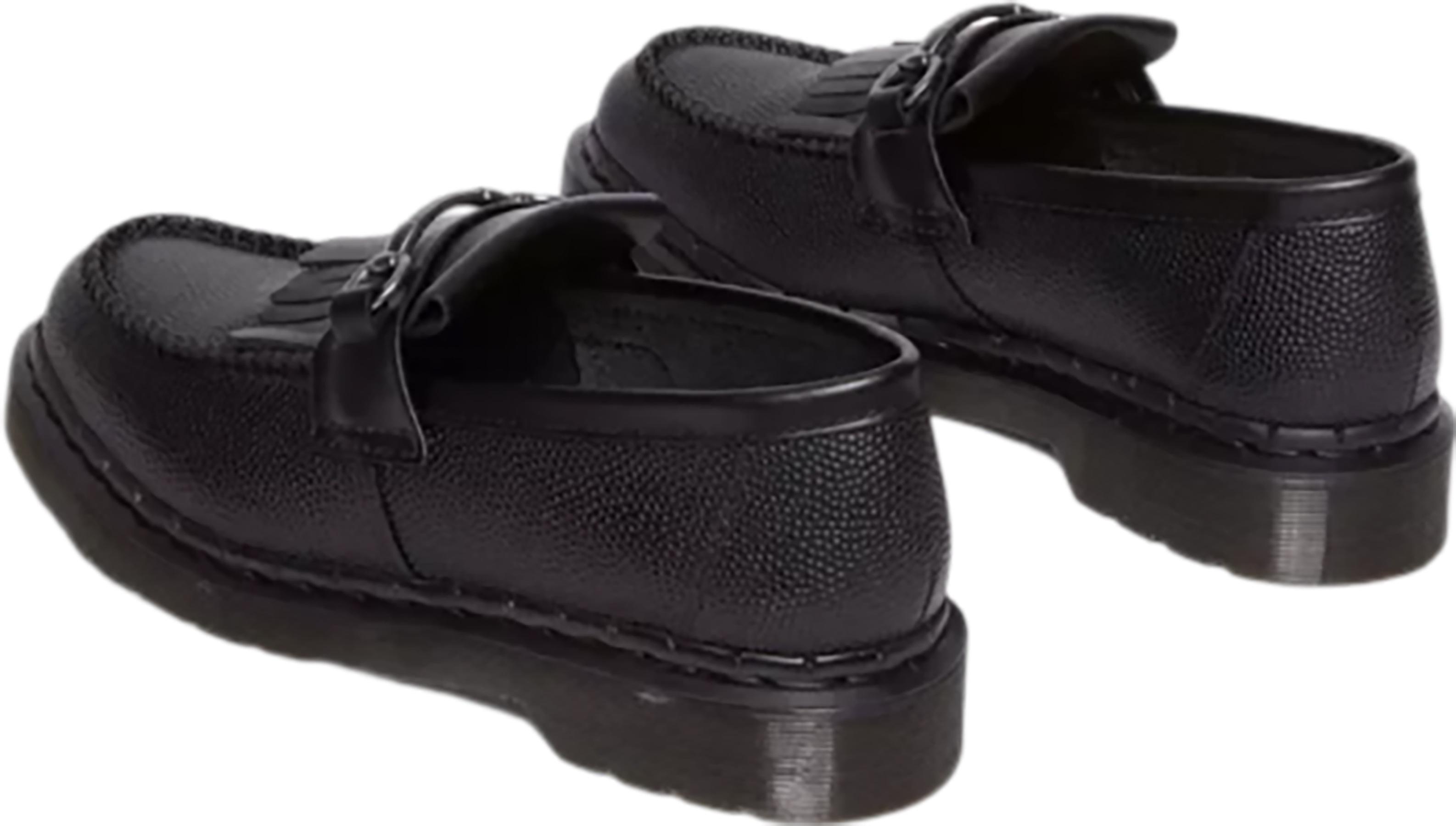 Product gallery image number 2 for product Adrian Snaffle Pebble Grain Leather Kiltie Loafers - Unisex