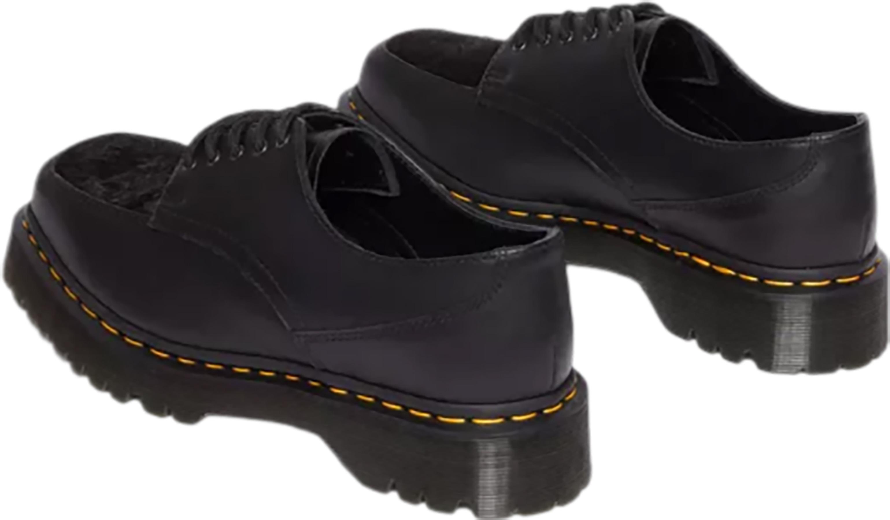 Product gallery image number 2 for product 5-Eye Bex Square Toe Hair-On & Leather Shoes - Unisex