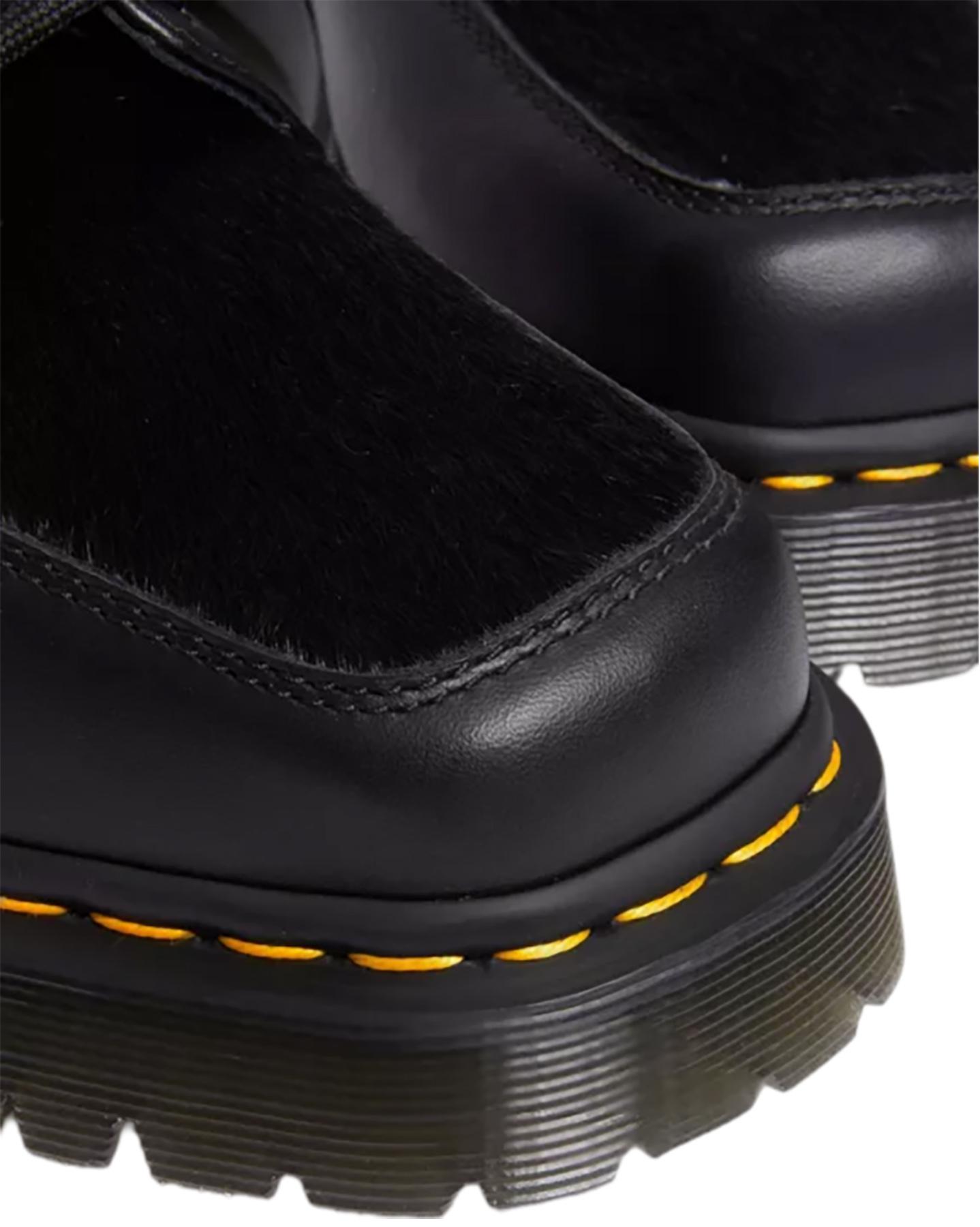 Product gallery image number 5 for product 5-Eye Bex Square Toe Hair-On & Leather Shoes - Unisex