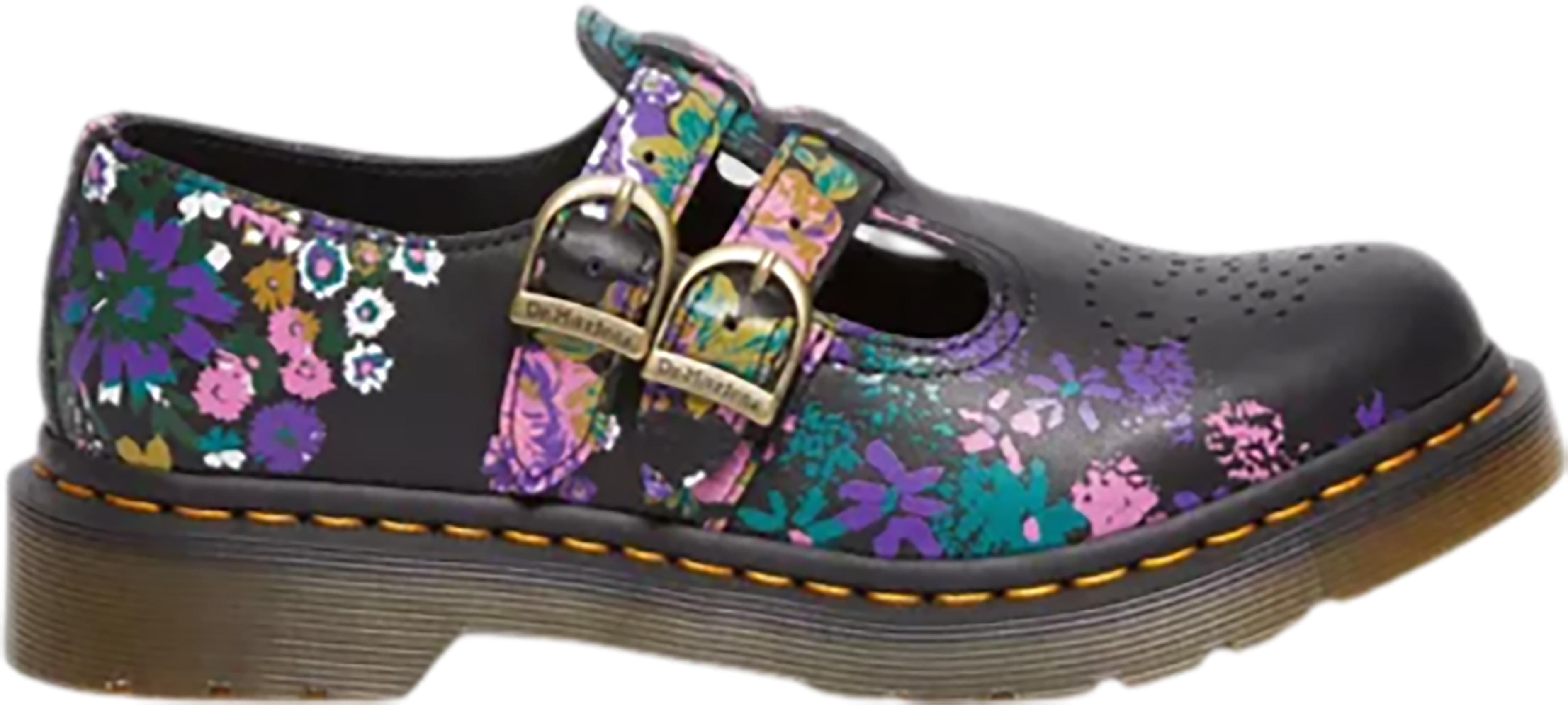 Product gallery image number 7 for product 8065 Vintage Floral Leather Mary Jane Shoes - Women's