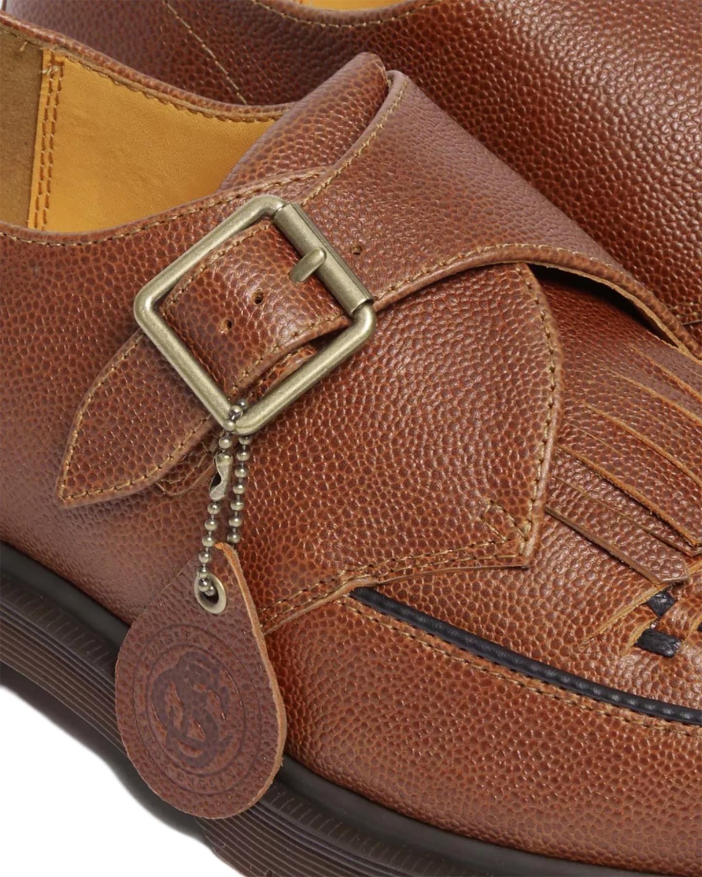 Product gallery image number 4 for product Ramsey Woven Smooth Leather Platform Creepers Shoes - Unisex