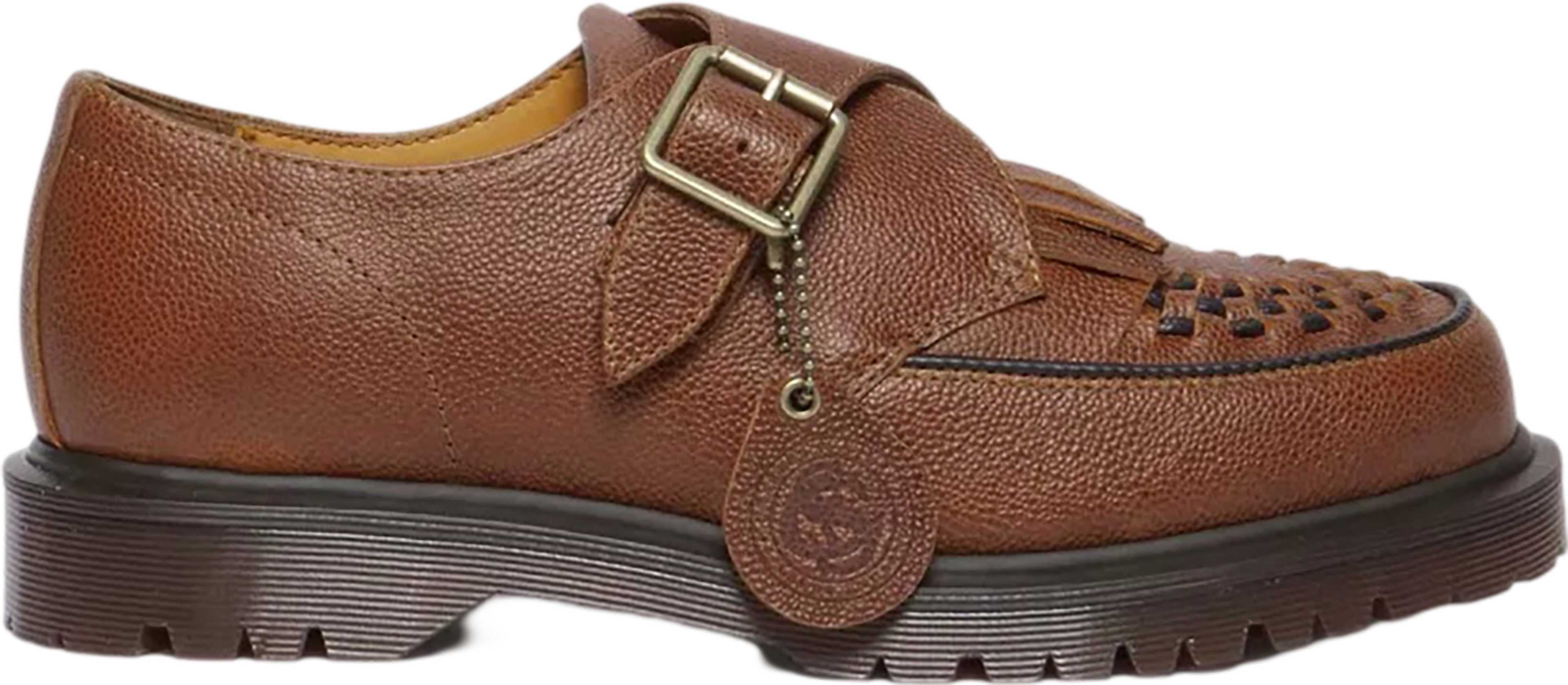 Image de produit pour Souliers creepers à plateforme en cuir lisse tressé Ramsey - Unisexe