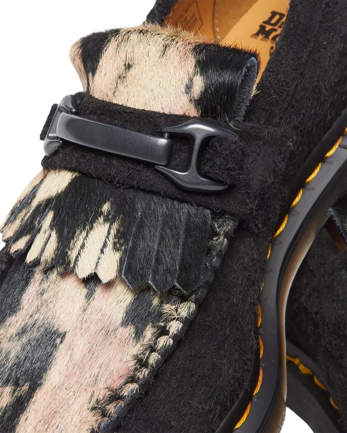 Numéro de l'image de la galerie de produits 7 pour le produit Mocassins en cuir Hair-On et en daim Adrian Snaffle - Unisexe