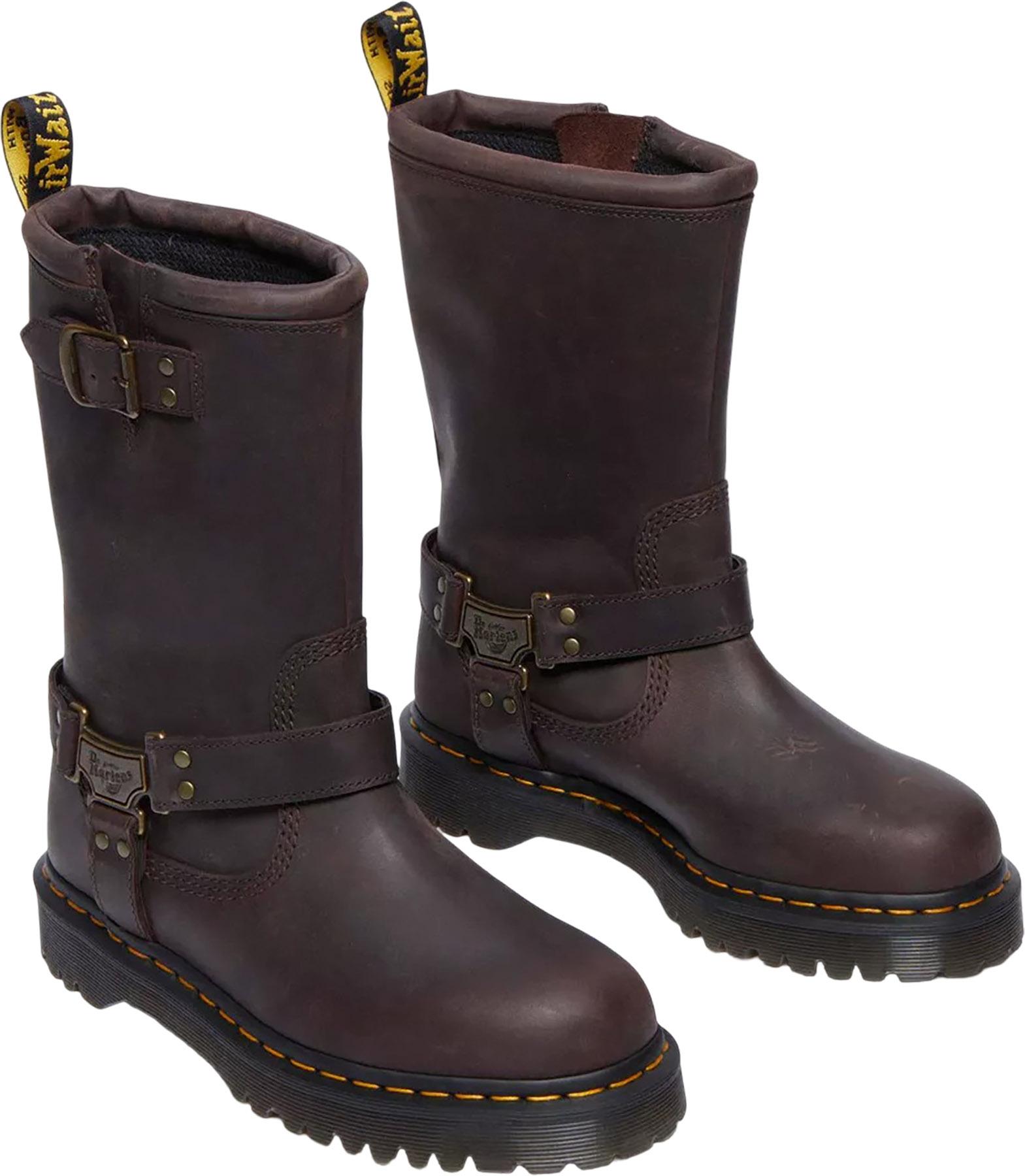 Product gallery image number 8 for product Anistone Hi Leather Biker Boots - Unisex