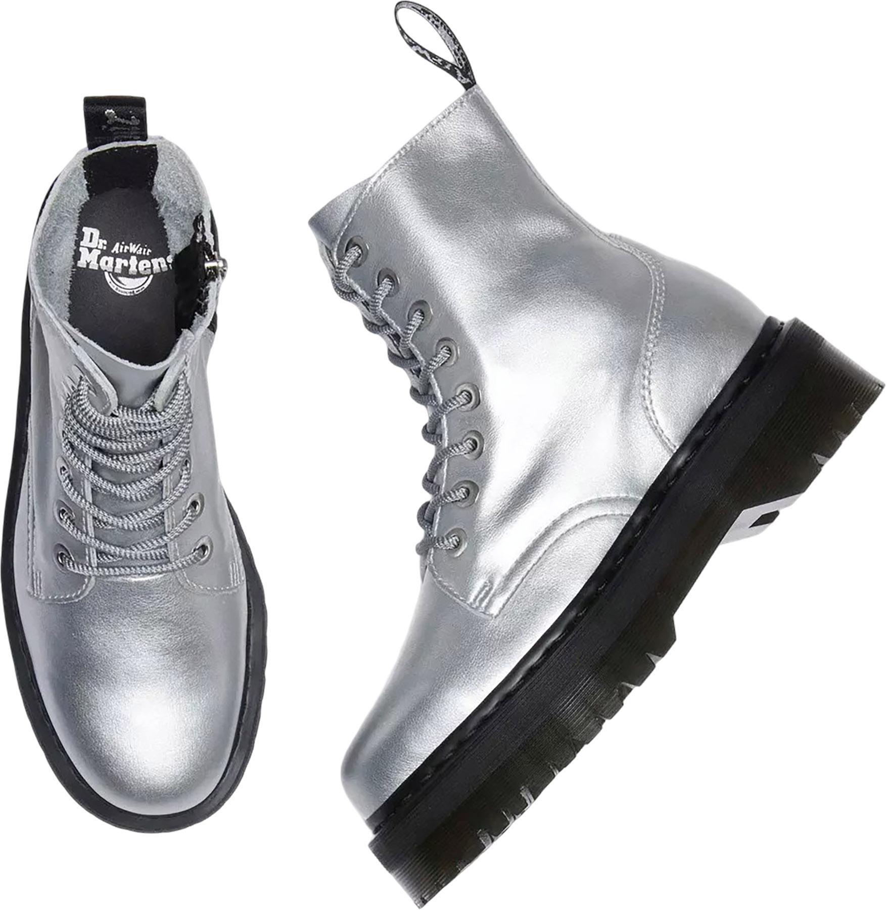 Numéro de l'image de la galerie de produits 5 pour le produit Bottes à plateforme en cuir métallisé Jadon - Unisexe