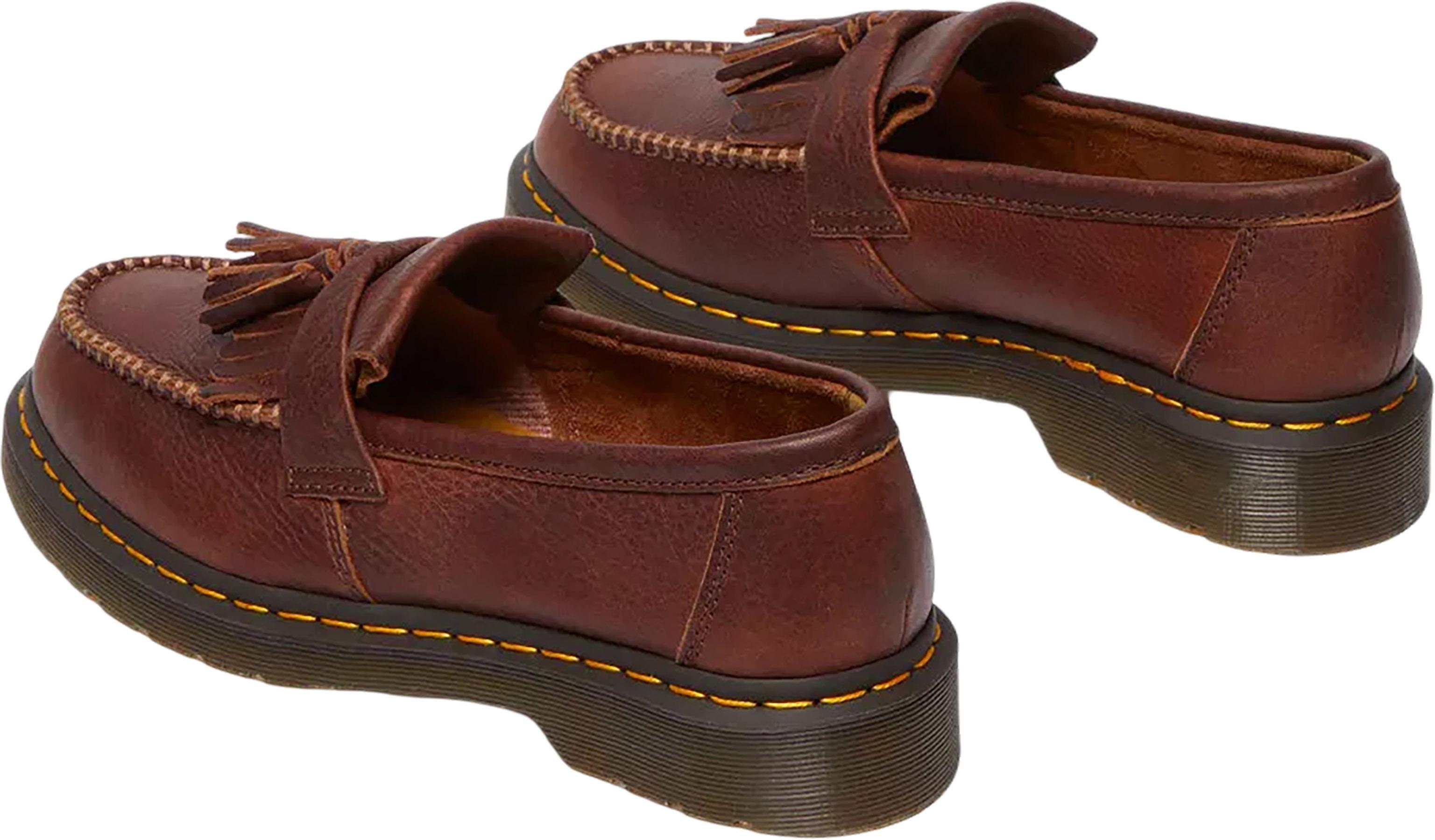 Image de produit pour Mocassins en cuir Ambassador à surpiqûres jaunes Adrian - Unisexe