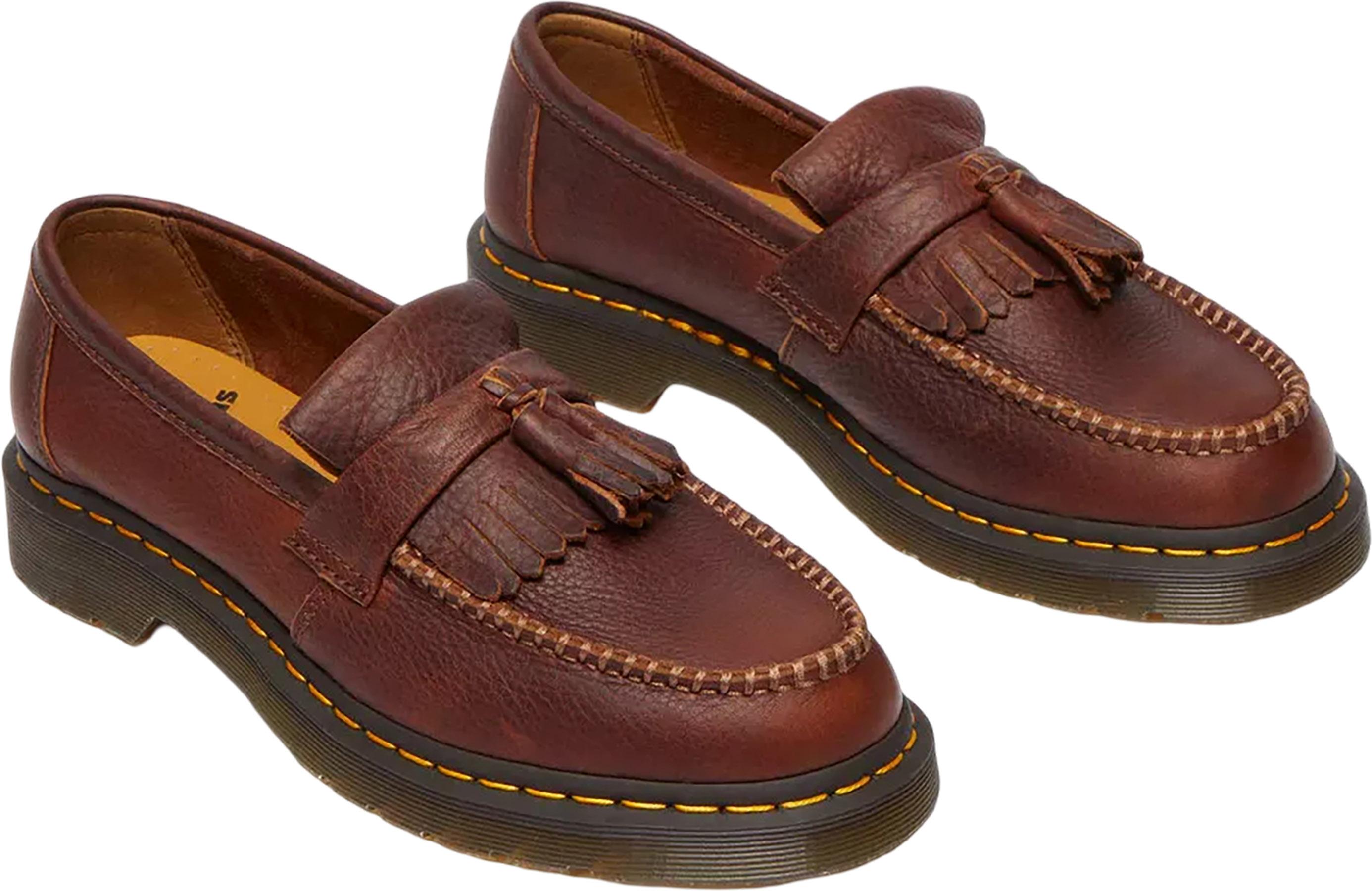 Numéro de l'image de la galerie de produits 5 pour le produit Mocassins en cuir Ambassador à surpiqûres jaunes Adrian - Unisexe