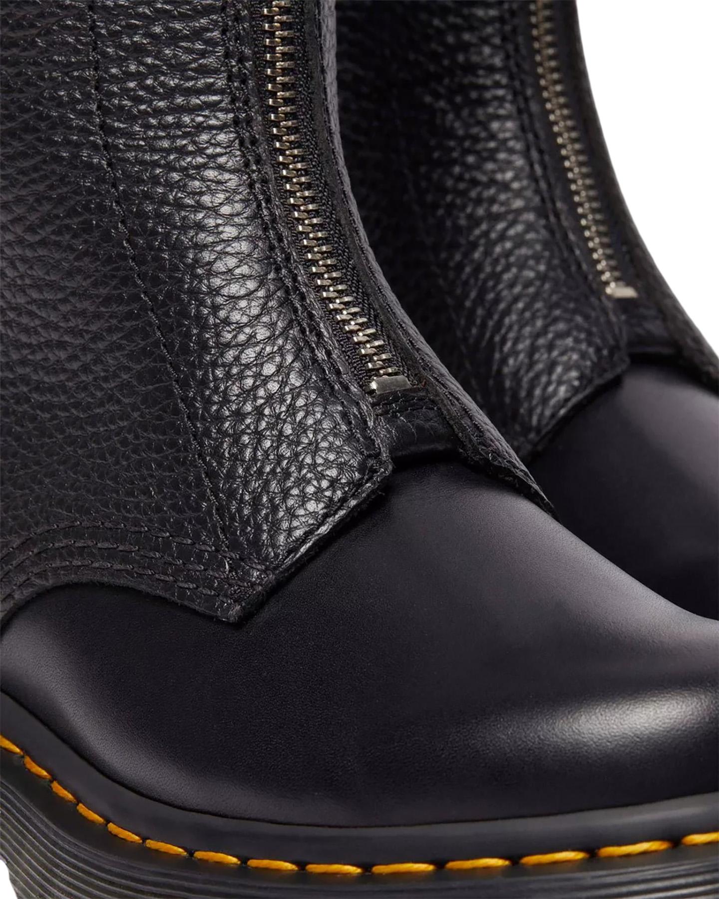 Product gallery image number 2 for product 1B99 Front Zip Leather Lace Up Boots - Women's