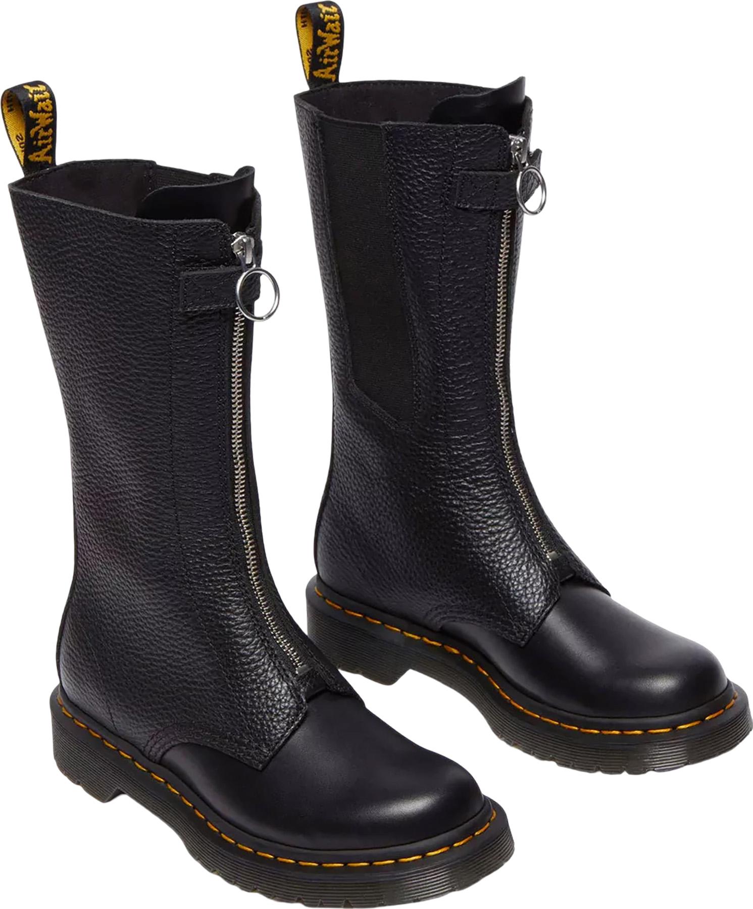Product gallery image number 4 for product 1B99 Front Zip Leather Lace Up Boots - Women's