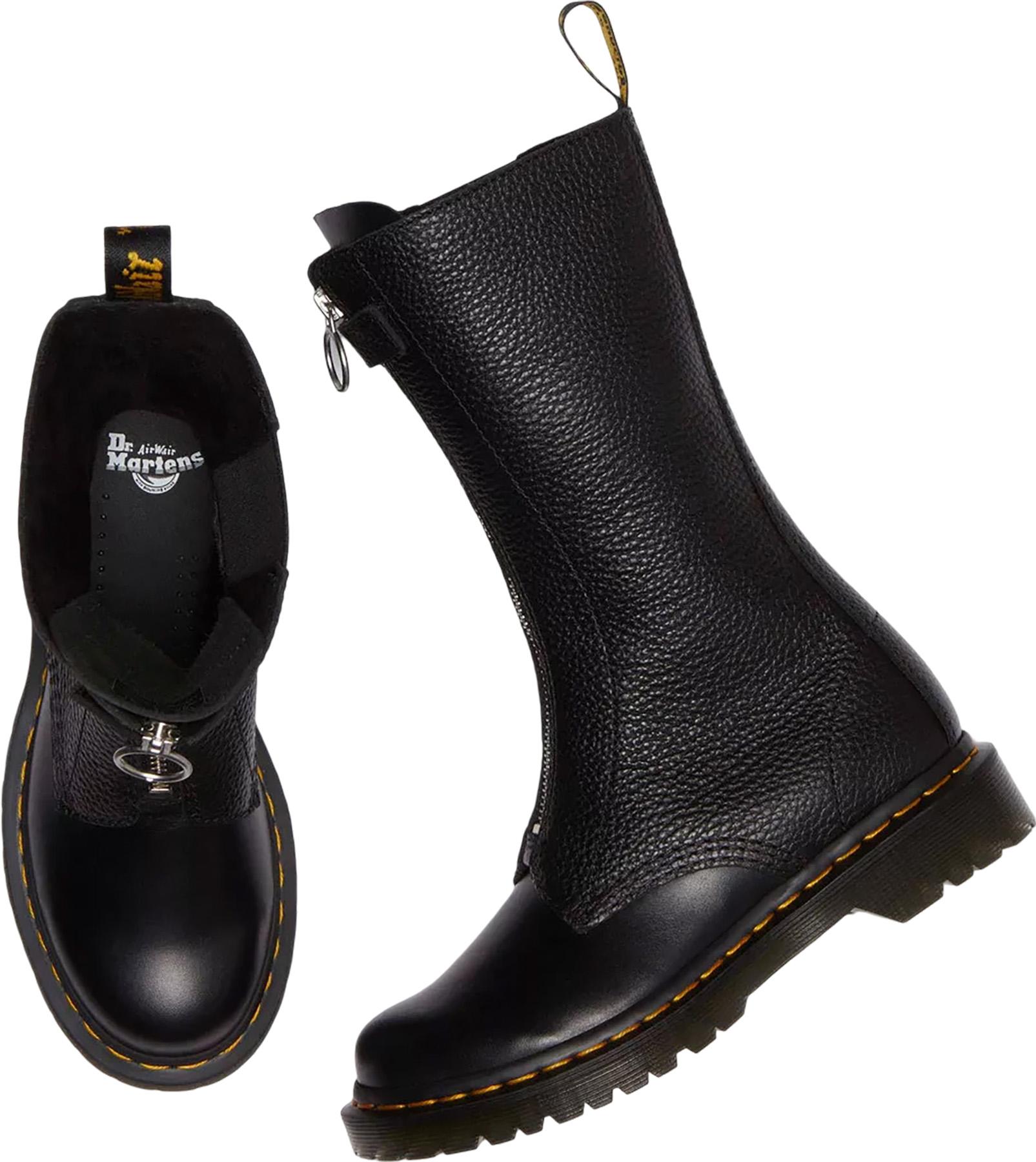 Product gallery image number 5 for product 1B99 Front Zip Leather Lace Up Boots - Women's