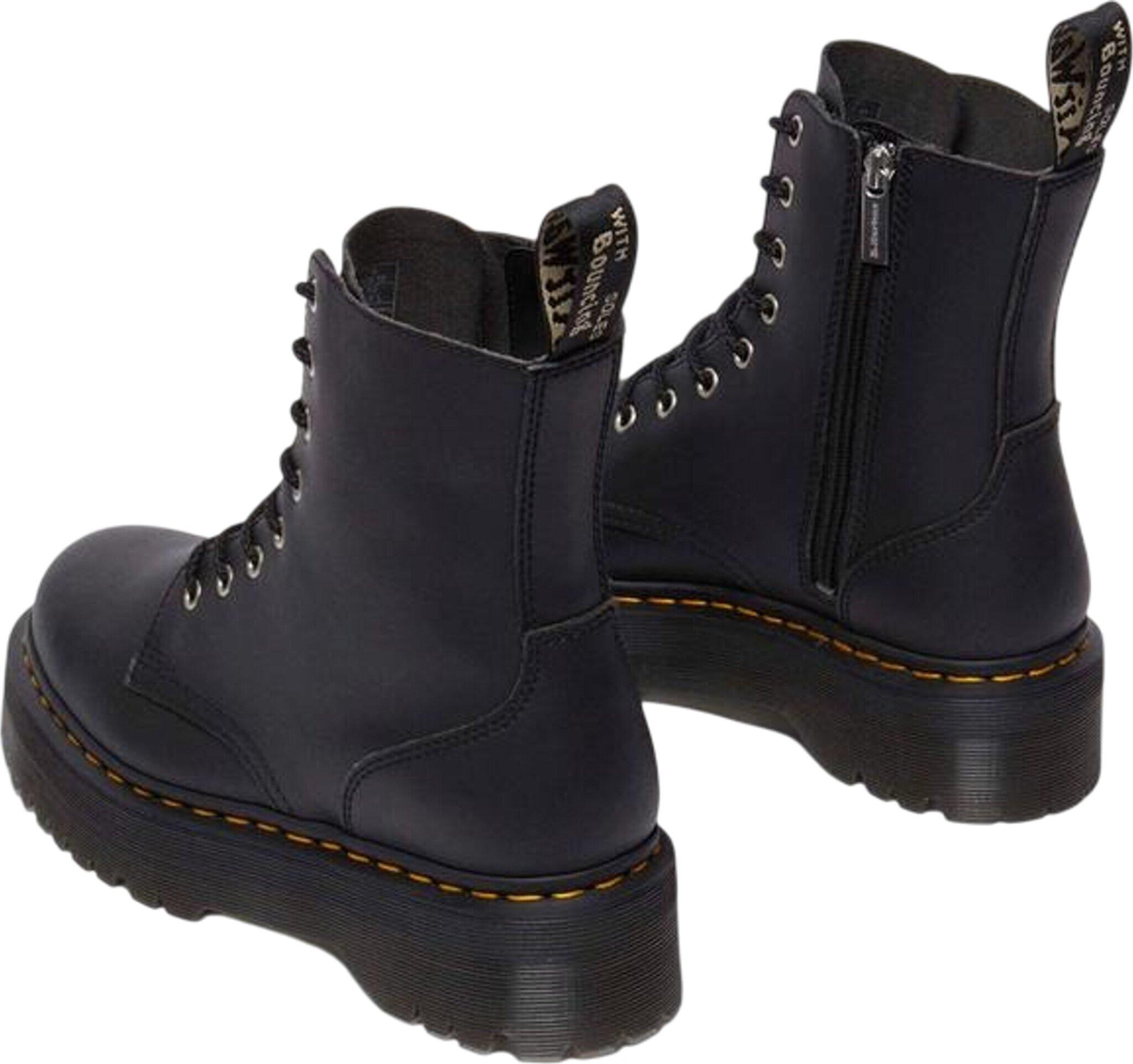 Product gallery image number 3 for product Jadon Reclaimed Leather Platform Boots - Unisex