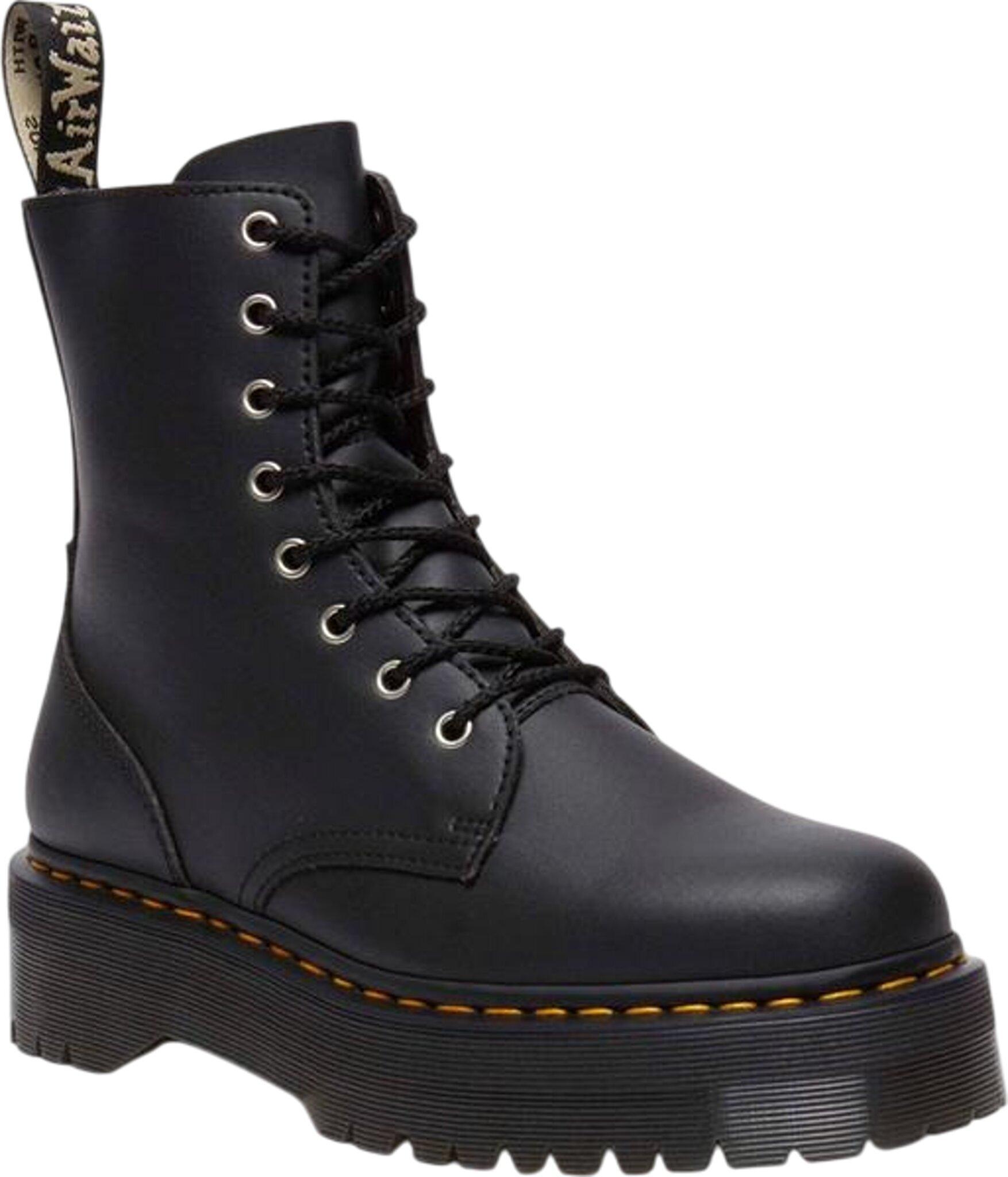 Product gallery image number 9 for product Jadon Reclaimed Leather Platform Boots - Unisex