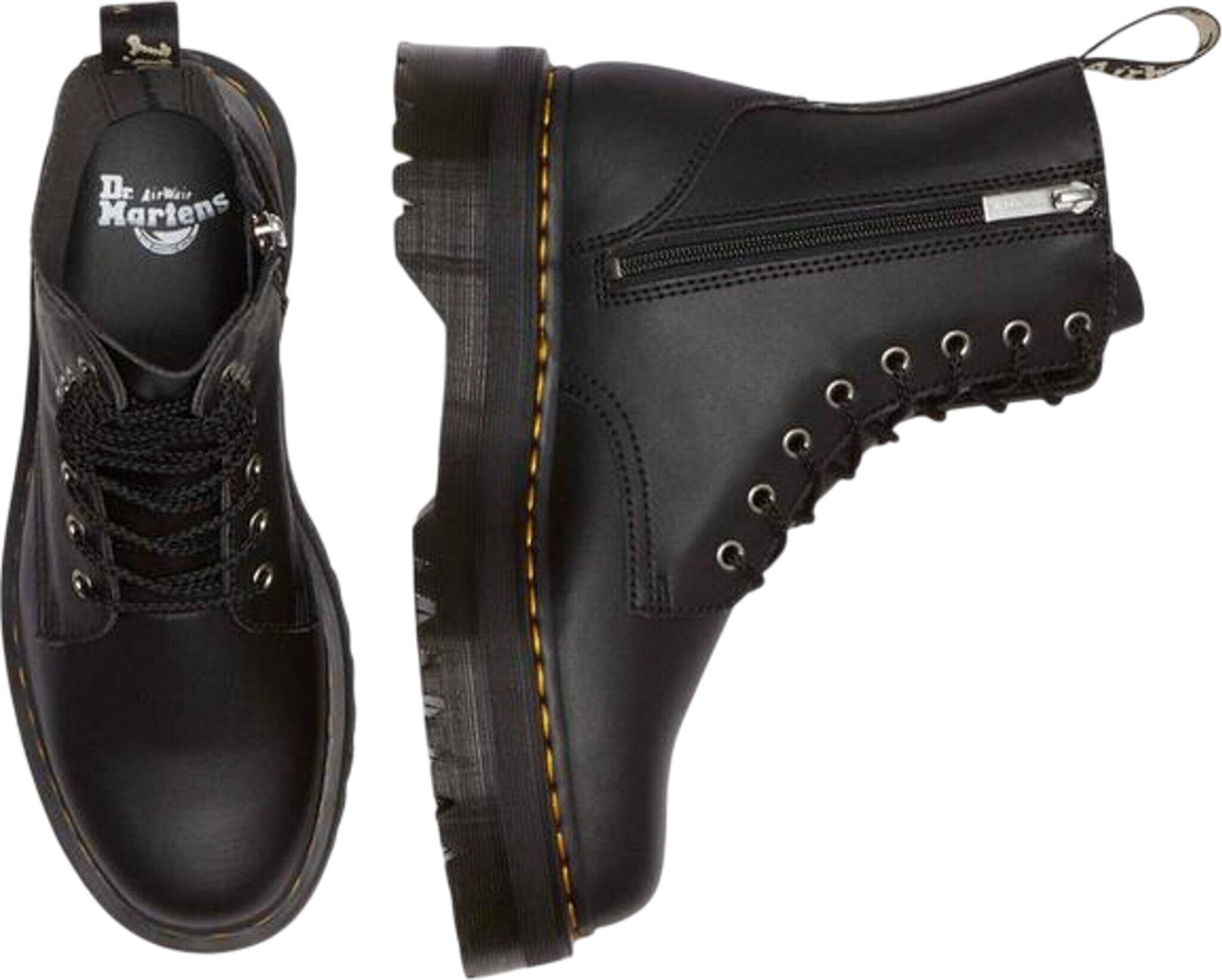 Product gallery image number 6 for product Jadon Reclaimed Leather Platform Boots - Unisex