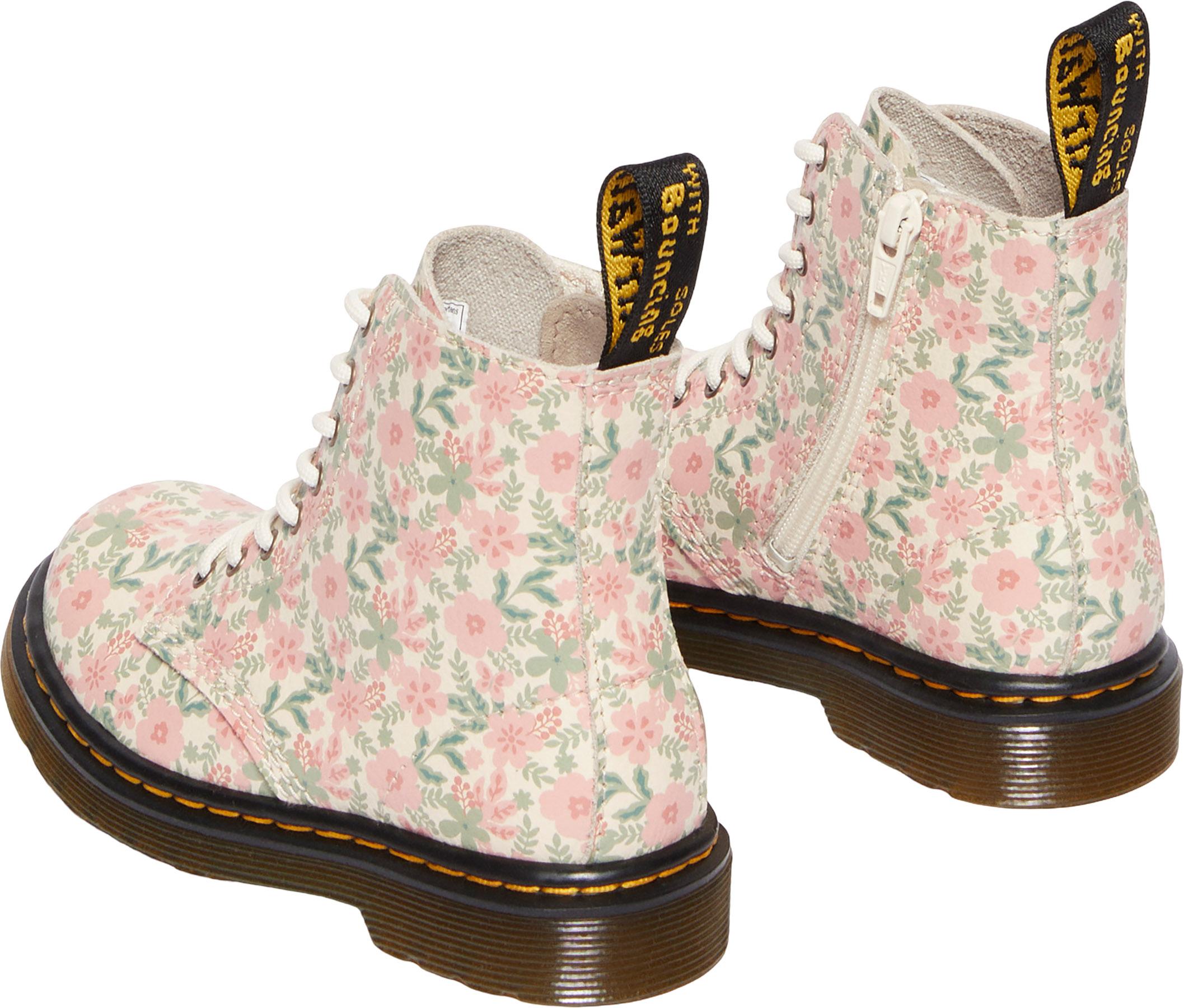 Product gallery image number 2 for product 1460 Floral Leather Boots - Toddlers