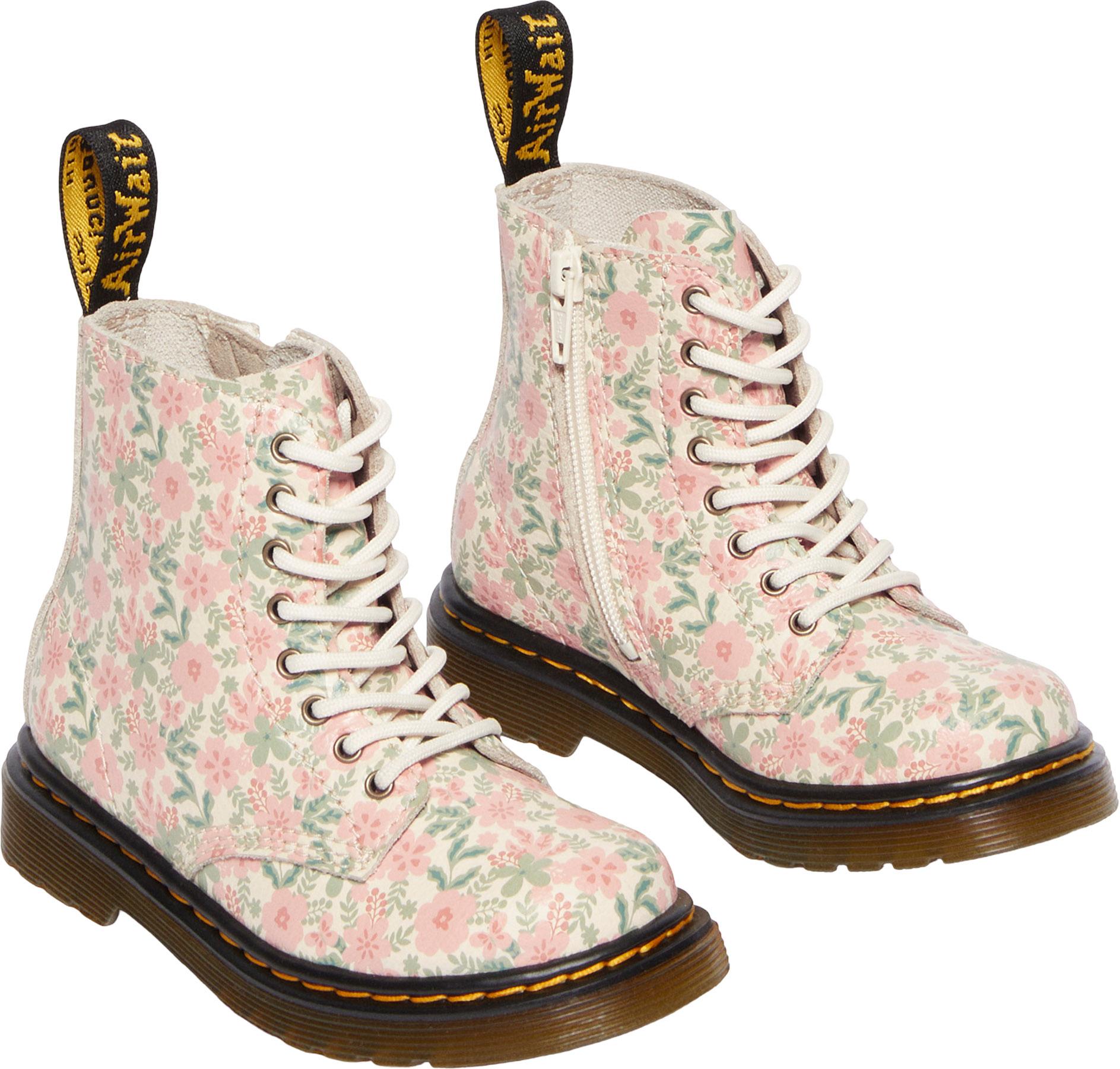 Product gallery image number 6 for product 1460 Floral Leather Boots - Toddlers