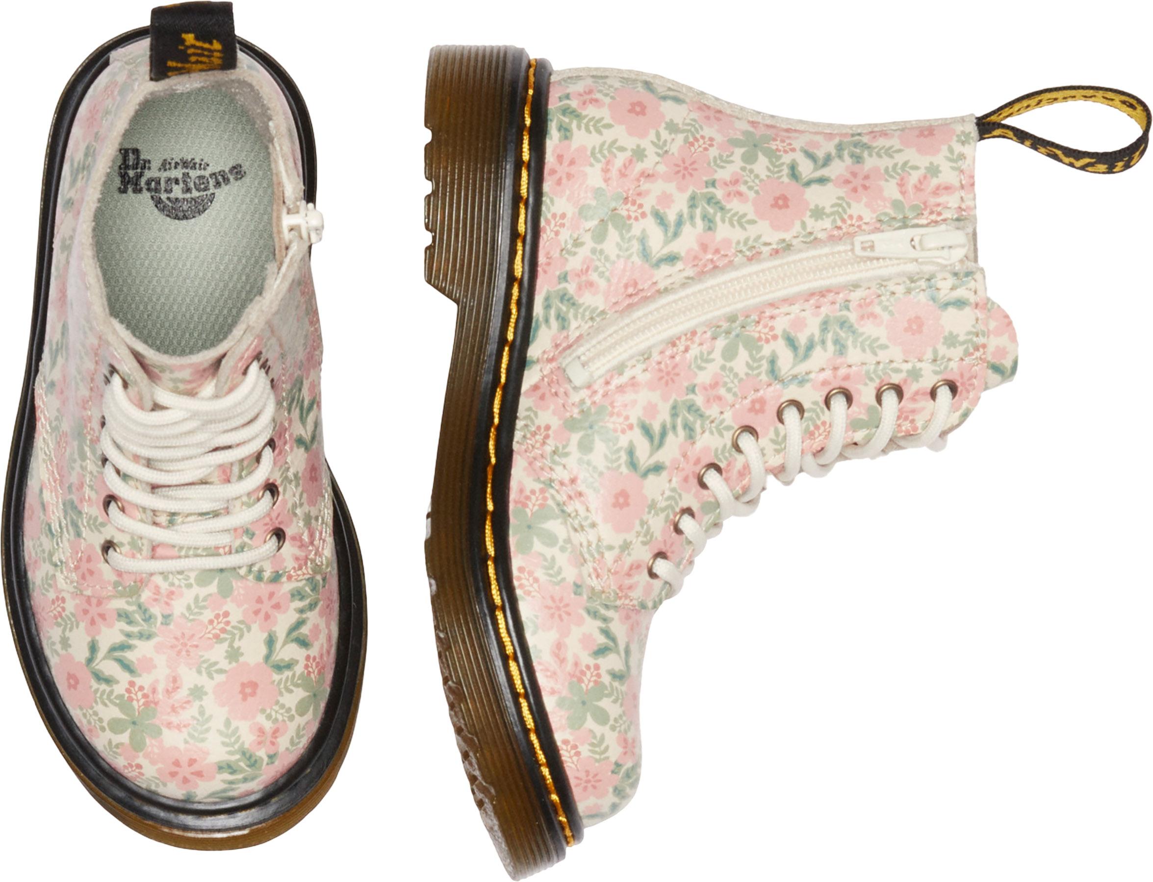 Product gallery image number 7 for product 1460 Floral Leather Boots - Toddlers