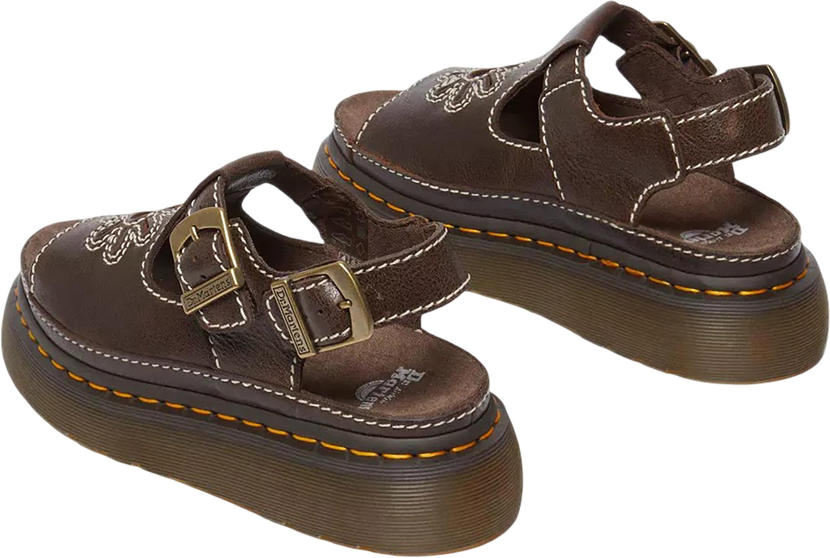 Product gallery image number 4 for product Sandales en cuir pleine fleur Dunnet Flower - Femme 