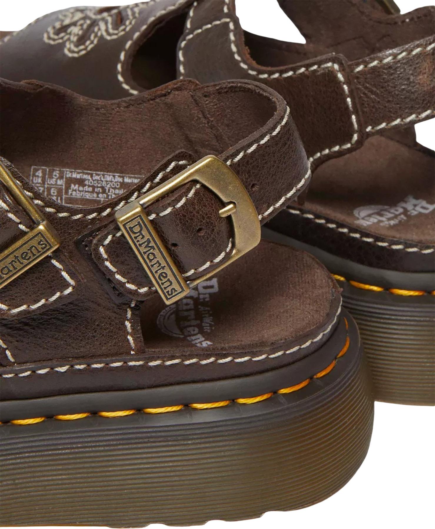 Product gallery image number 3 for product Sandales en cuir pleine fleur Dunnet Flower - Femme 