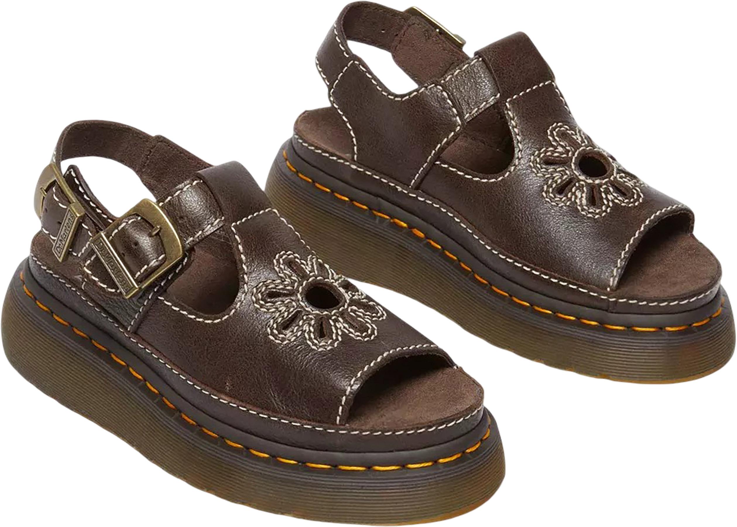 Product gallery image number 7 for product Sandales en cuir pleine fleur Dunnet Flower - Femme 