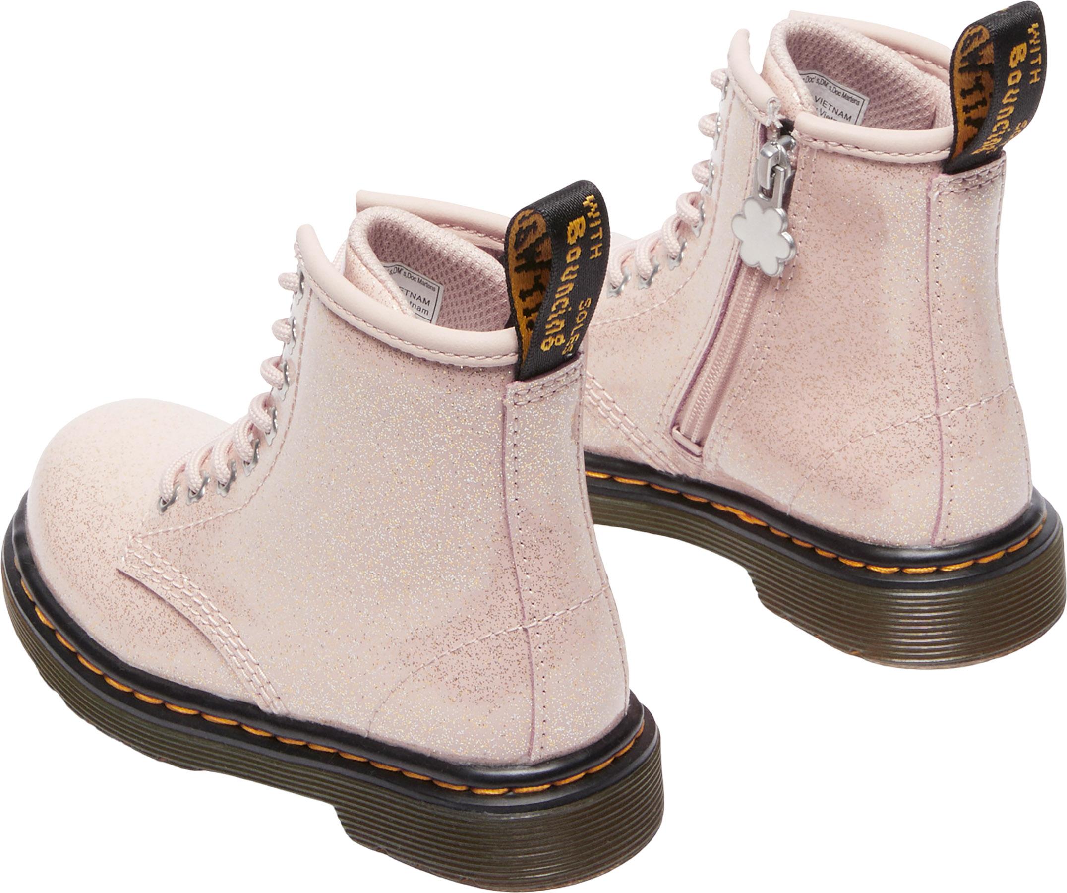 Product gallery image number 2 for product 1460 Powder Pink Nebula Glitter Boots - Toddlers
