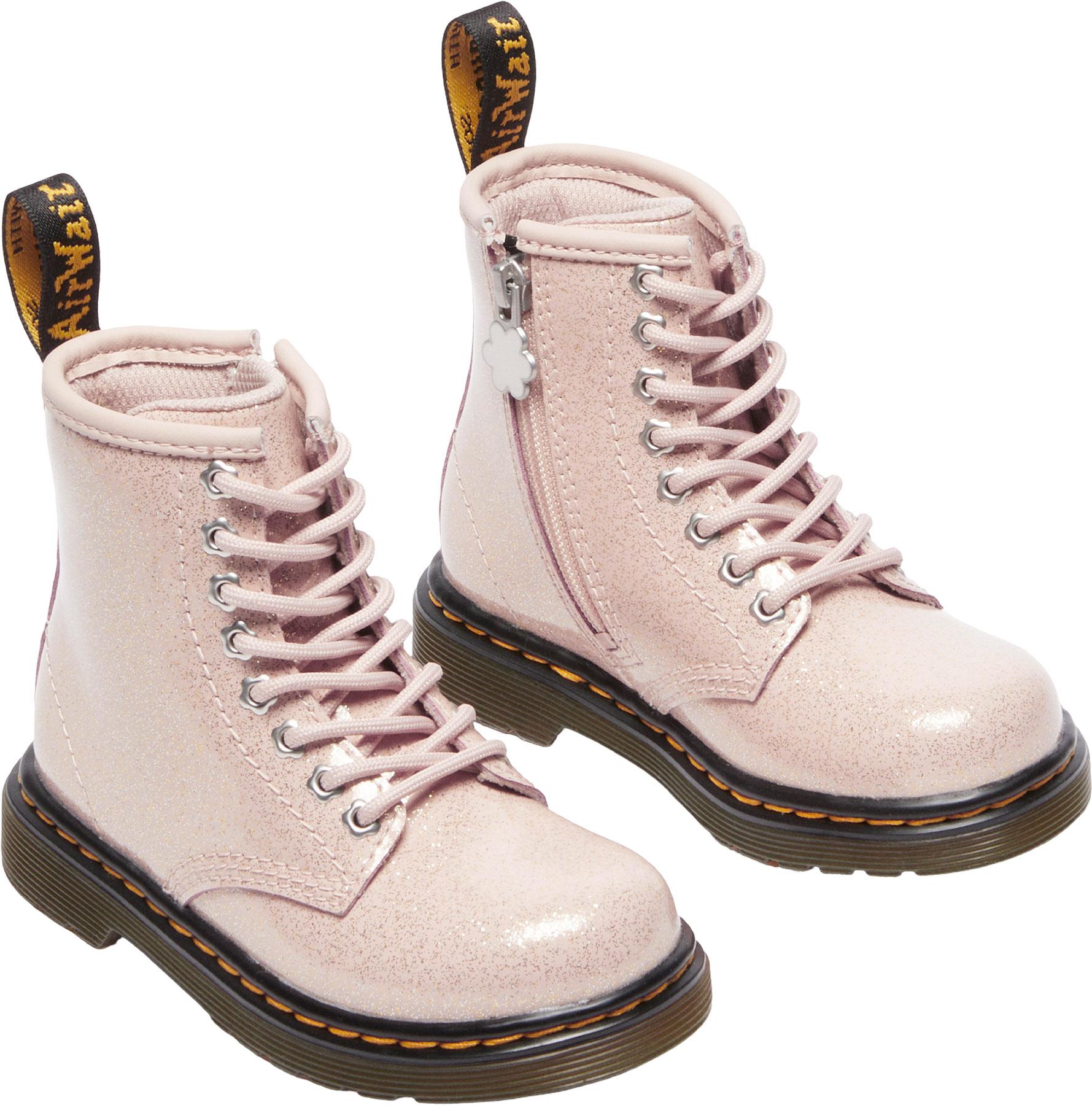 Product gallery image number 6 for product 1460 Powder Pink Nebula Glitter Boots - Toddlers