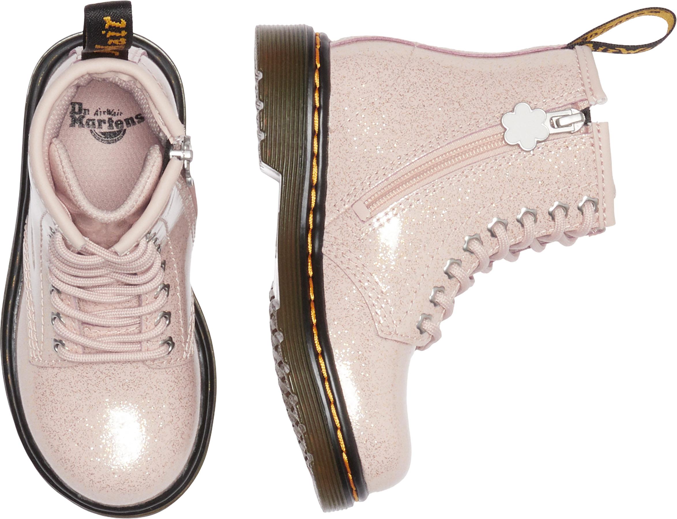 Product gallery image number 7 for product 1460 Powder Pink Nebula Glitter Boots - Toddlers