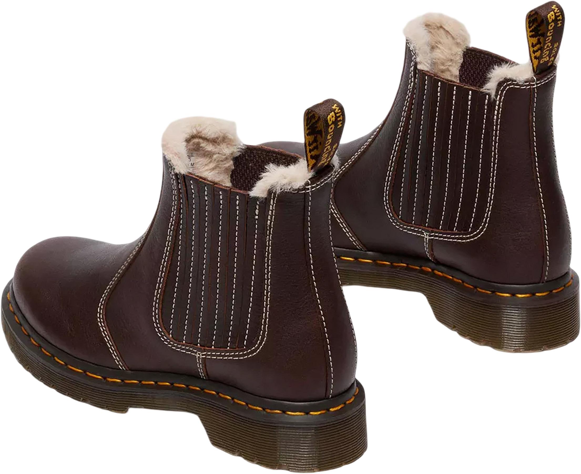Product gallery image number 3 for product 2976 Leonore II Faux Fur Lined Grizzly Leather Chelsea Boots - Unisex