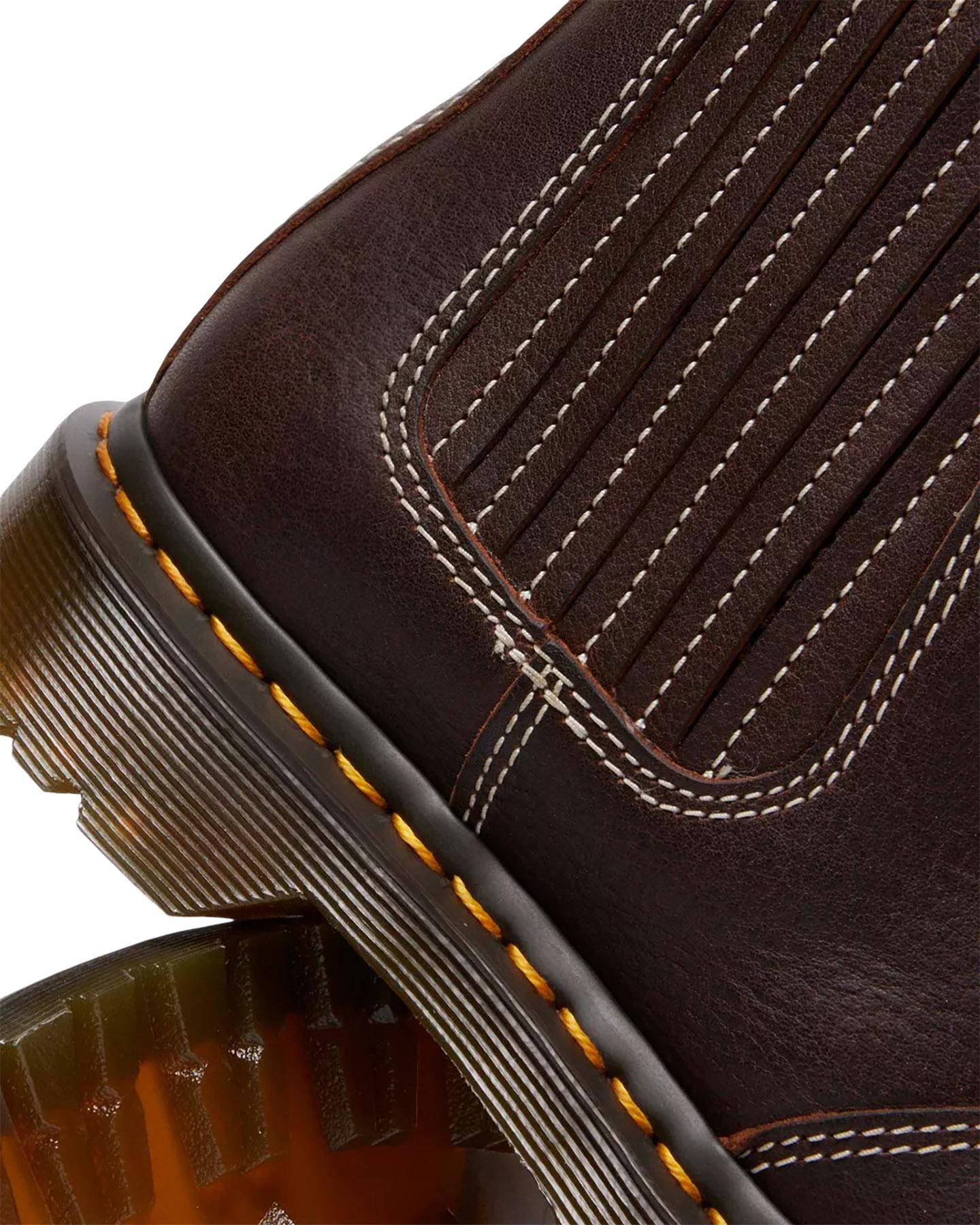 Product gallery image number 5 for product 2976 Leonore II Faux Fur Lined Grizzly Leather Chelsea Boots - Unisex