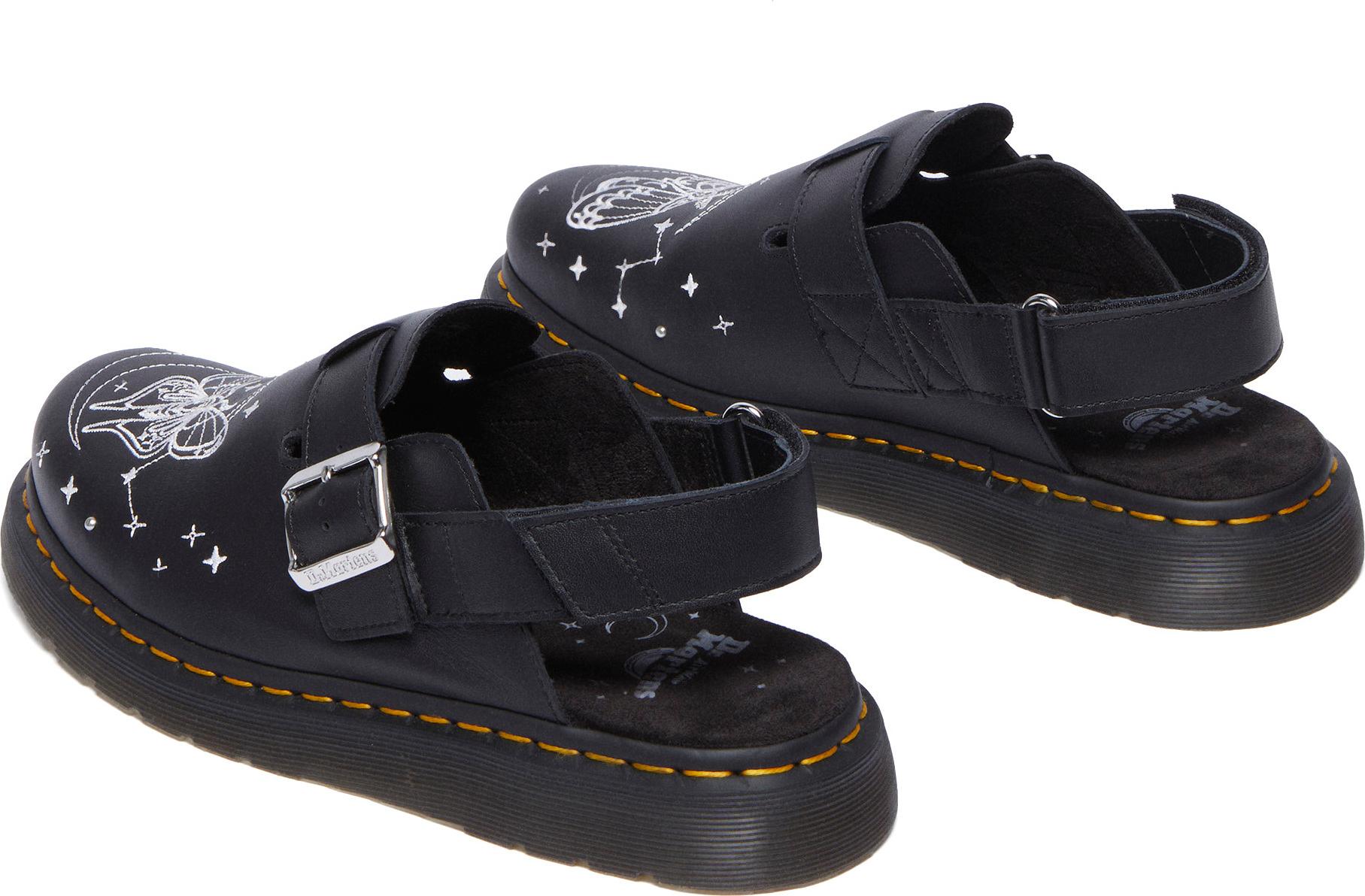 Product gallery image number 6 for product Jorge II Celestial Moth Embroidered Leather Mules - Unisex