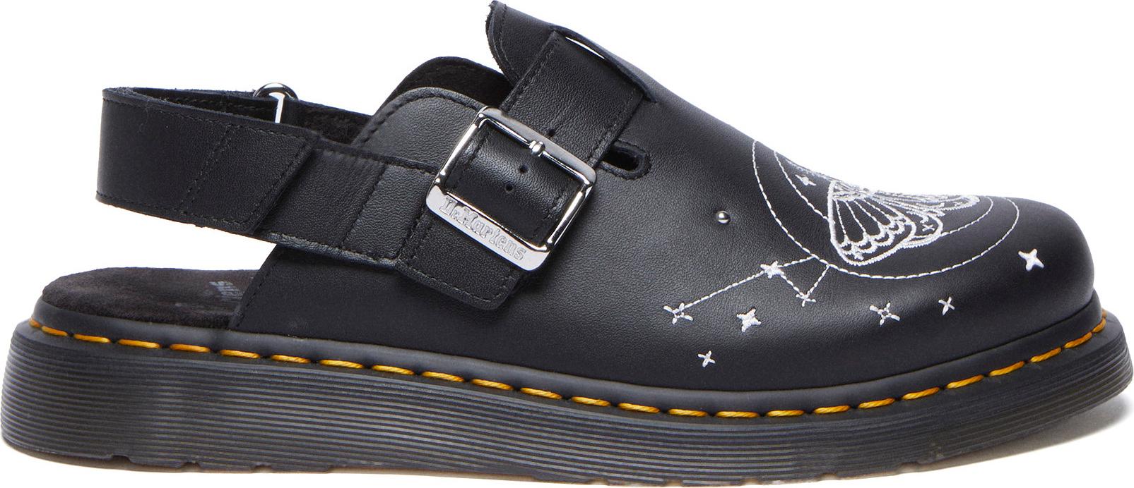 Product gallery image number 4 for product Jorge II Celestial Moth Embroidered Leather Mules - Unisex