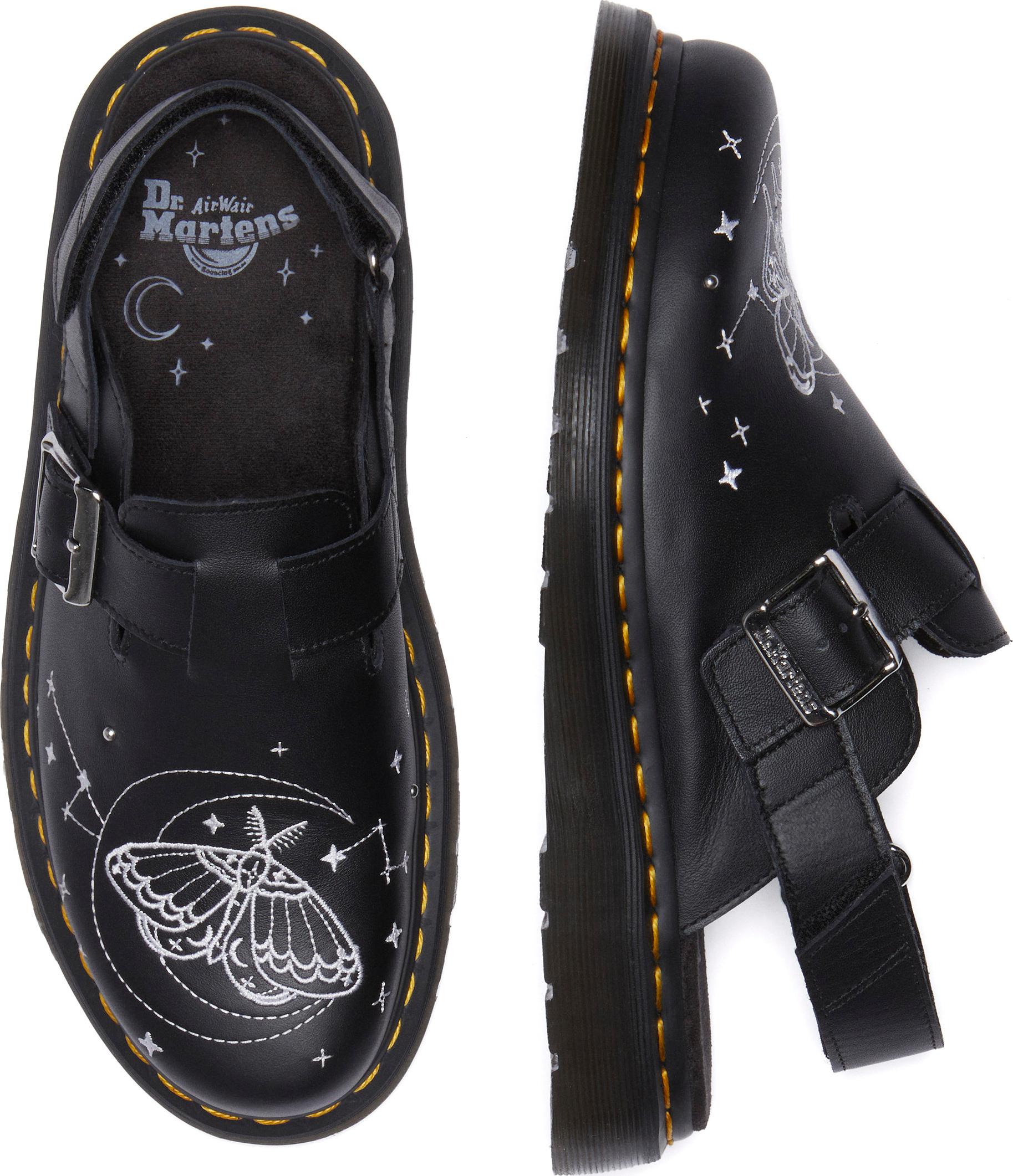 Product gallery image number 2 for product Jorge II Celestial Moth Embroidered Leather Mules - Unisex