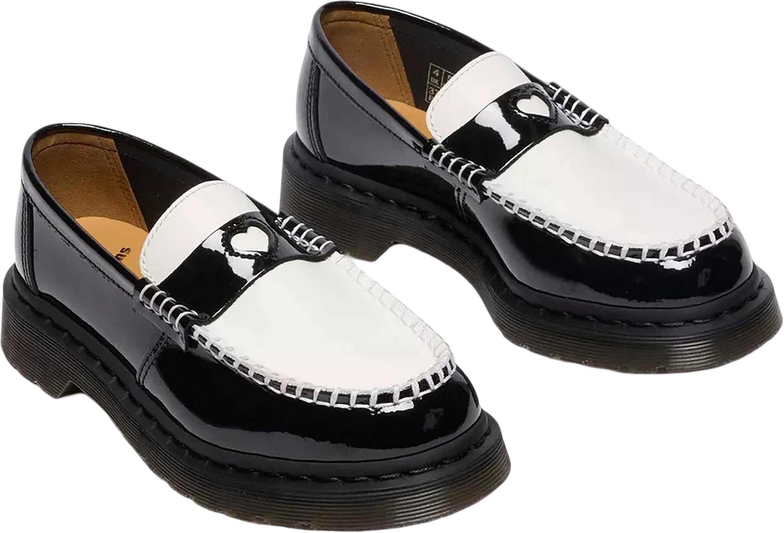 Product gallery image number 7 for product Penton Heart Two-Tone Patent Leather Loafers - Women's
