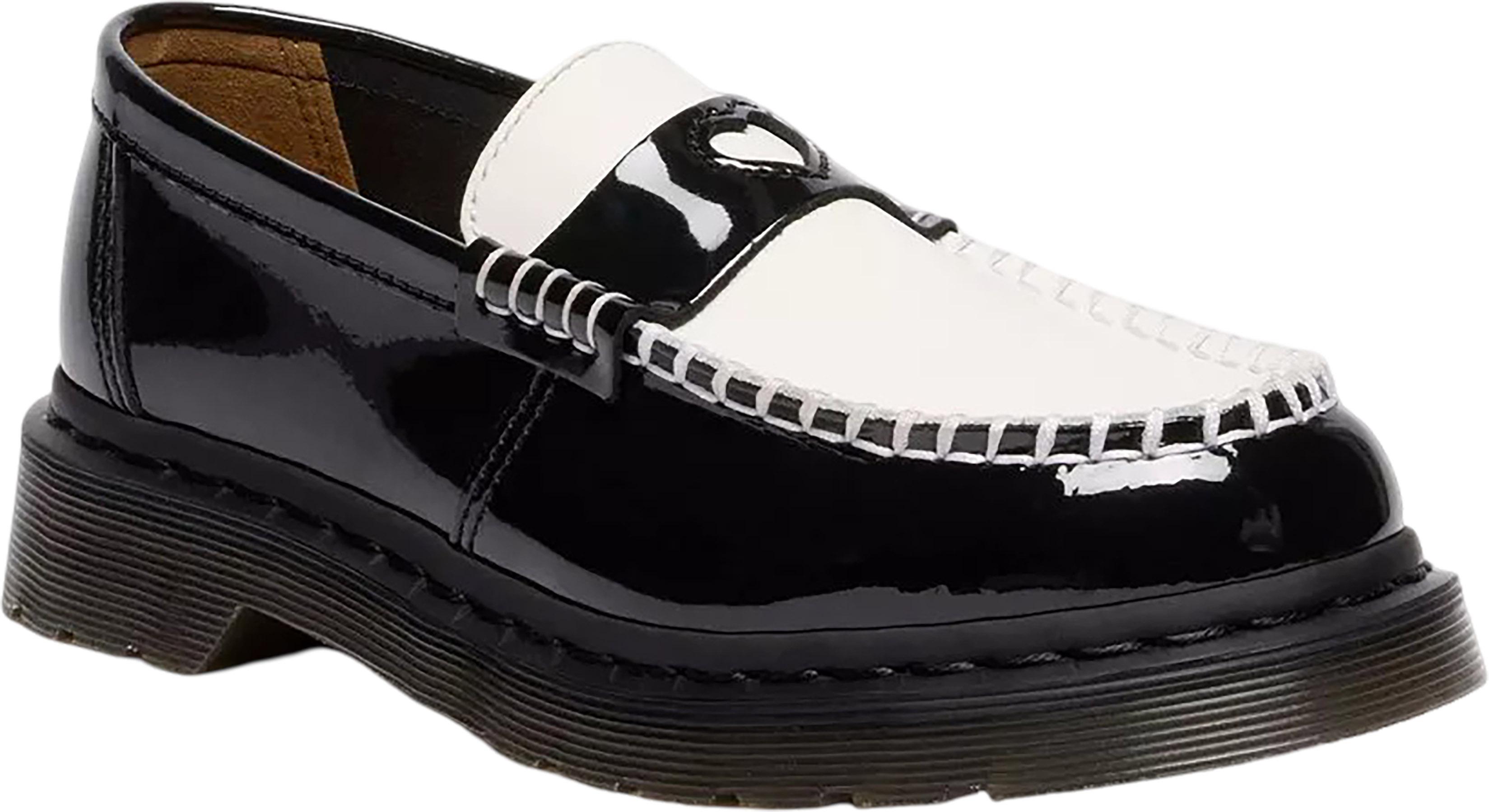 Product gallery image number 6 for product Penton Heart Two-Tone Patent Leather Loafers - Women's