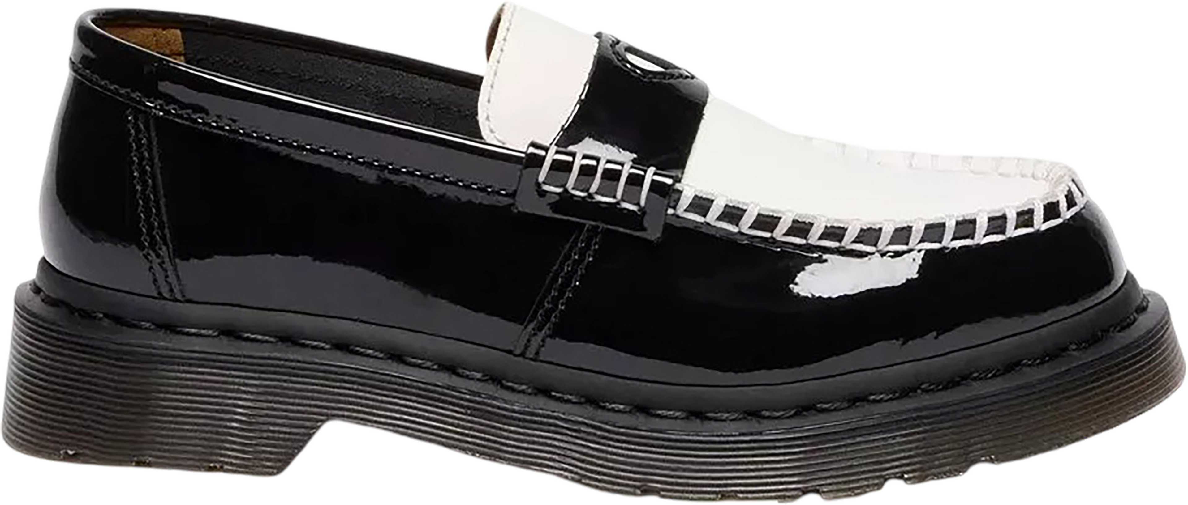 Product image for Penton Heart Two-Tone Patent Leather Loafers - Women's
