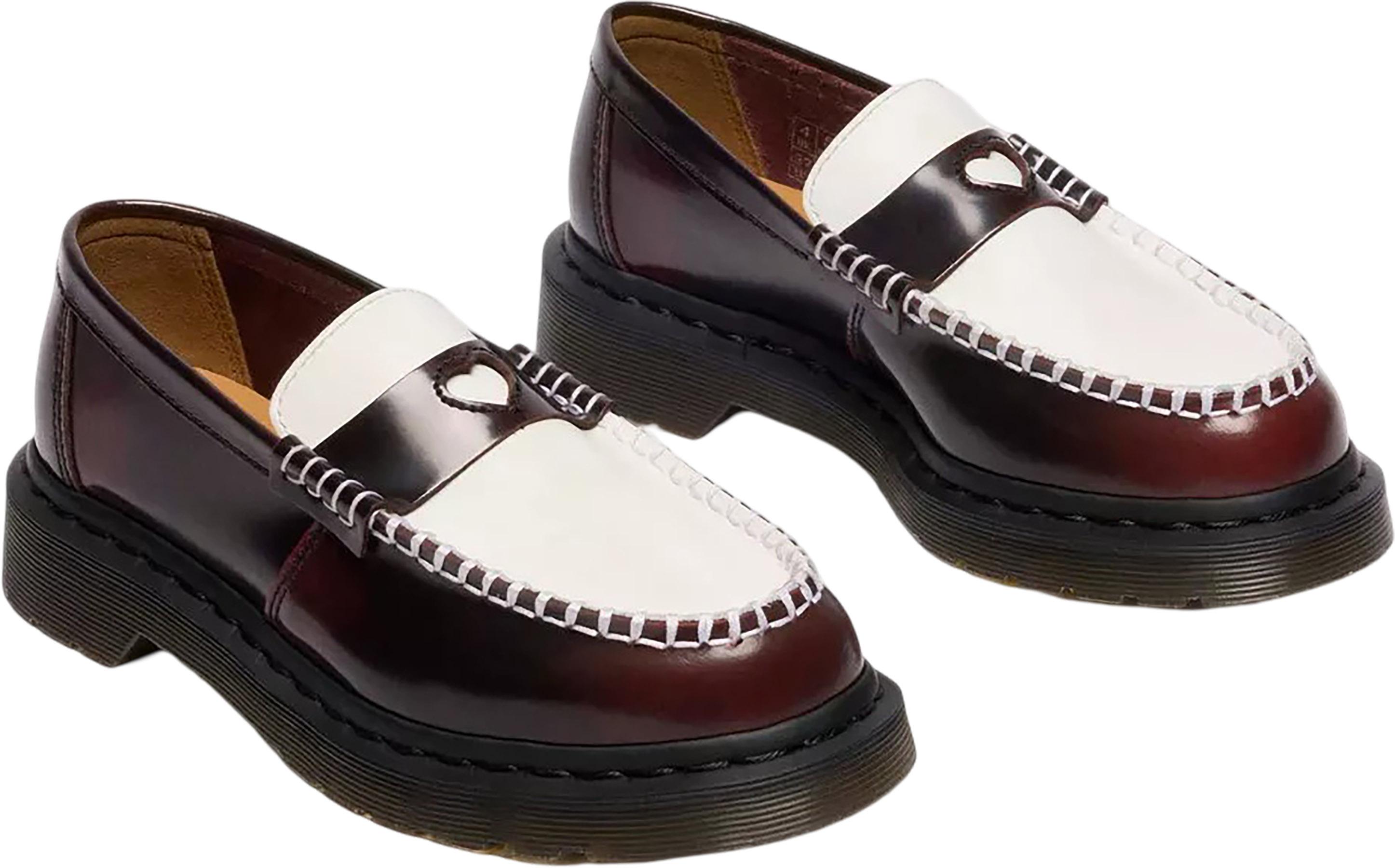 Product gallery image number 2 for product Penton Heart Two-Tone Rub-Off Leather Loafers - Women's