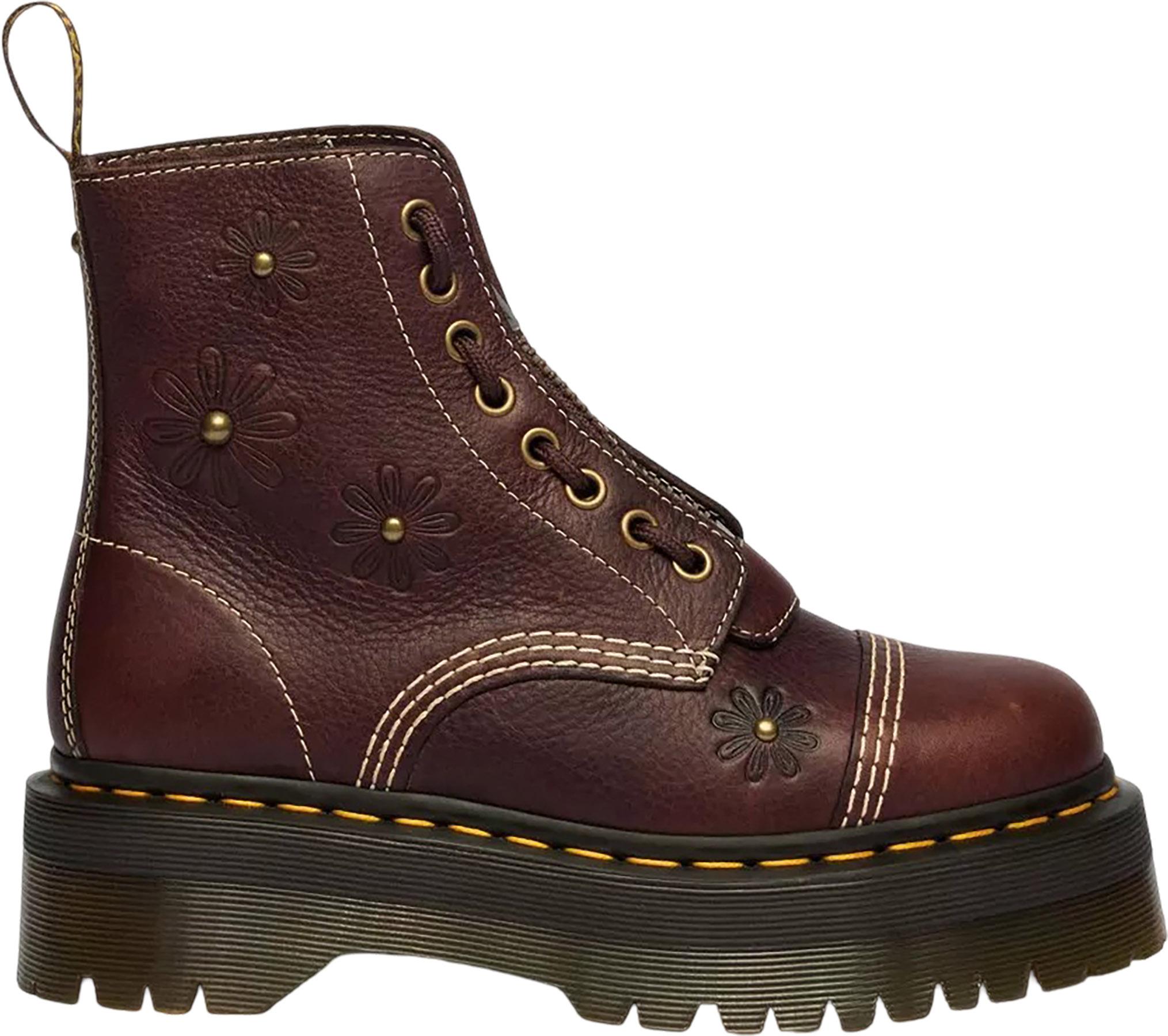 Product image for Sinclair Flower Grizzly Leather Platform Boots - Women's