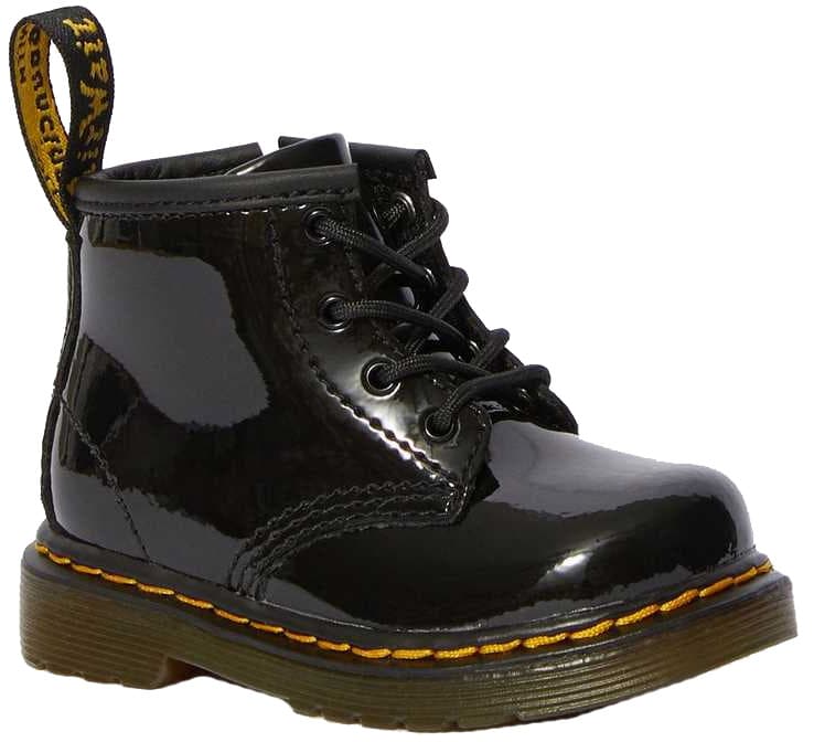 Product gallery image number 1 for product 1460 Patent Leather Lace Up Boots - Infant