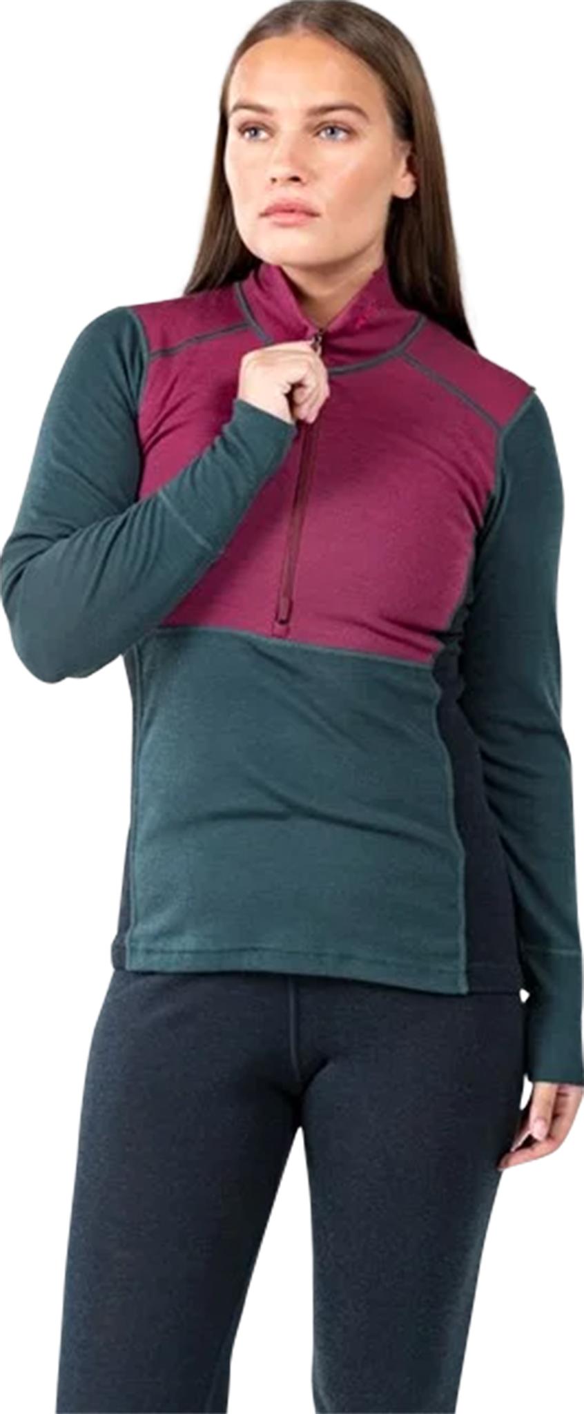 Product gallery image number 3 for product Lauparen Merino 190 Zip Neck T-Shirt - Women's